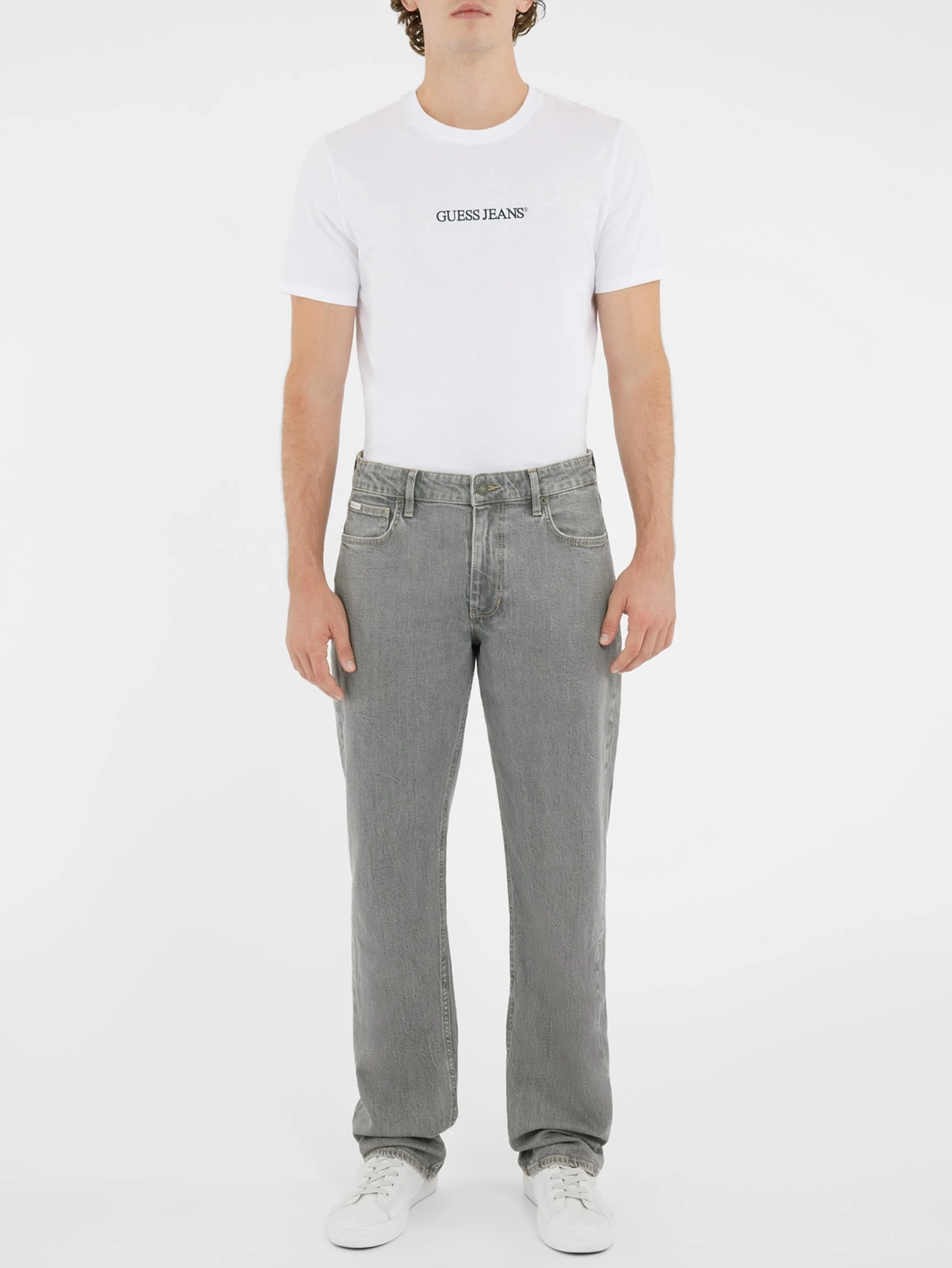 Guess Erkek Gri G16 Straight Fit Jean