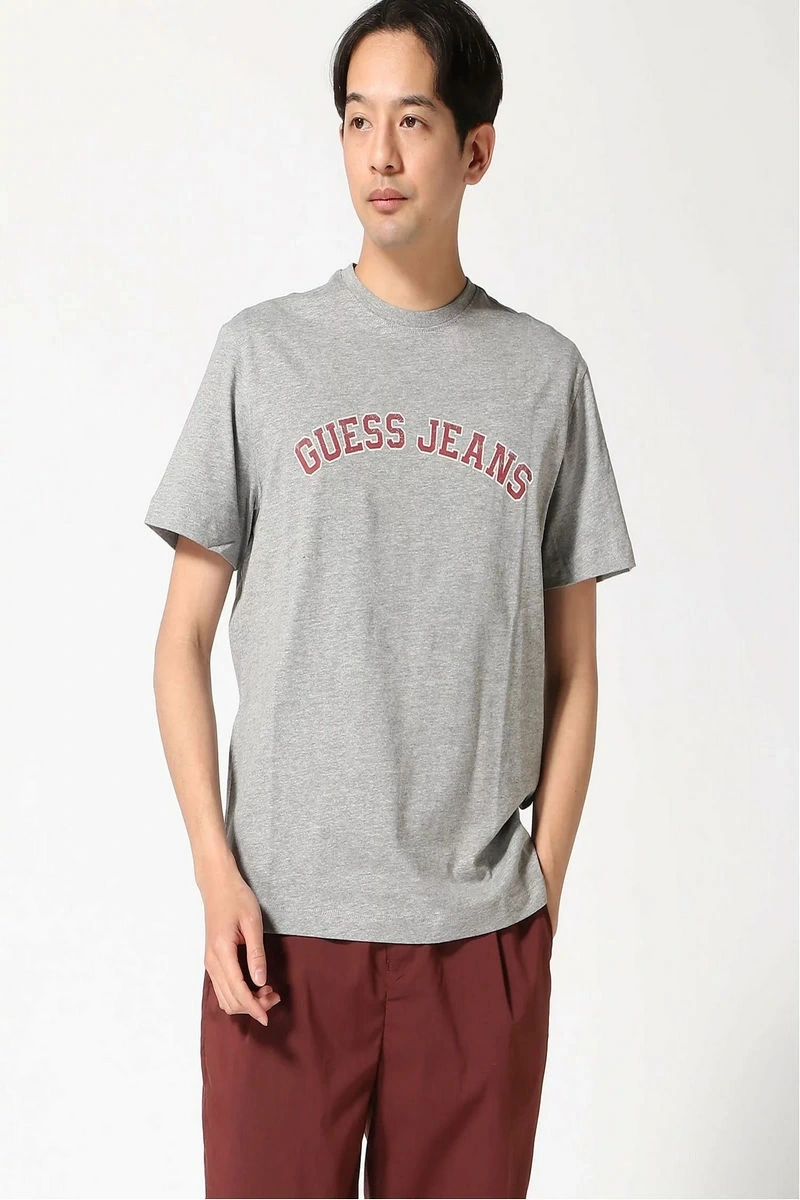 Guess Jeans Erkek Gri T-Shirt
