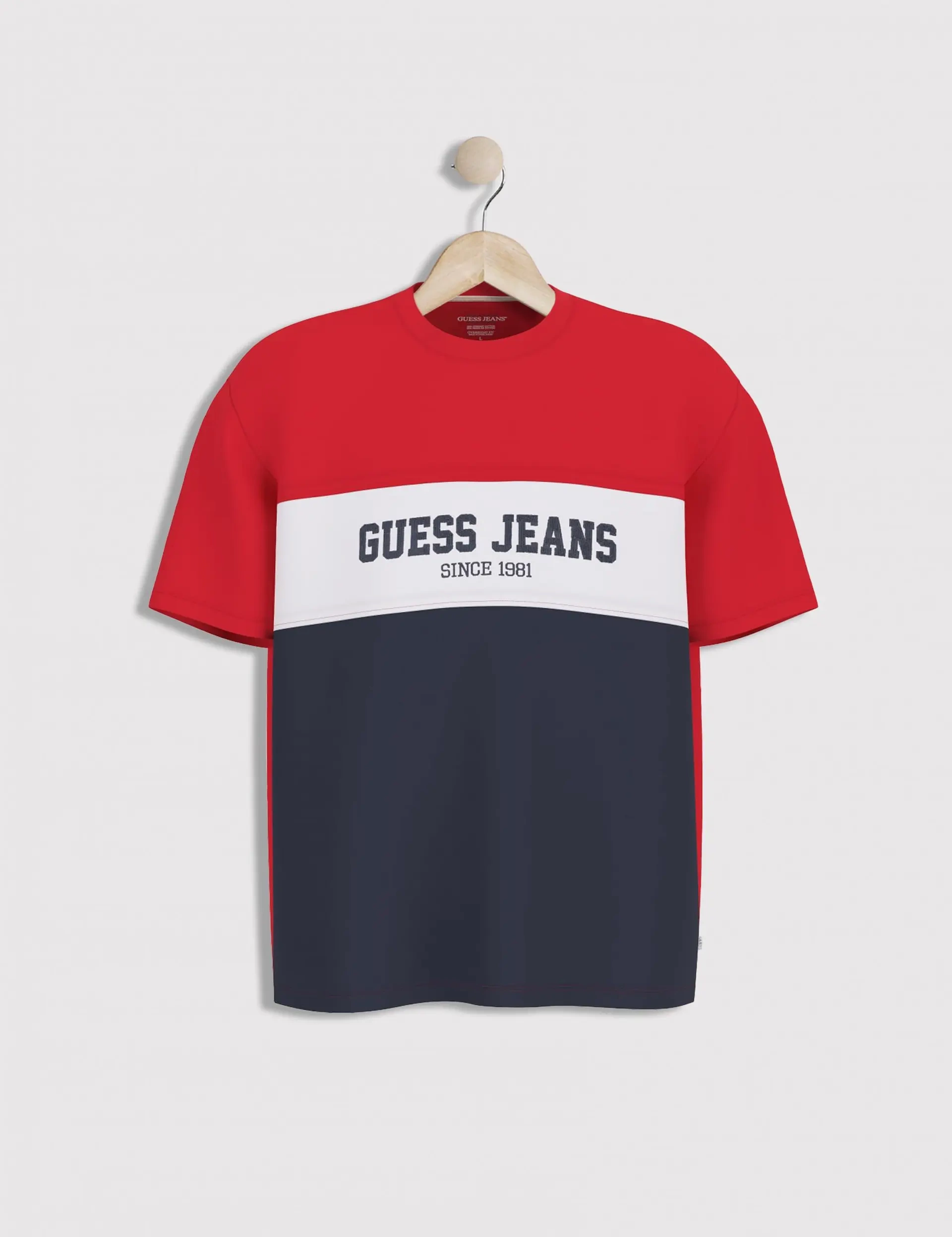 Guess Erkek Çok Renkli Yatay Çizgili Tişört