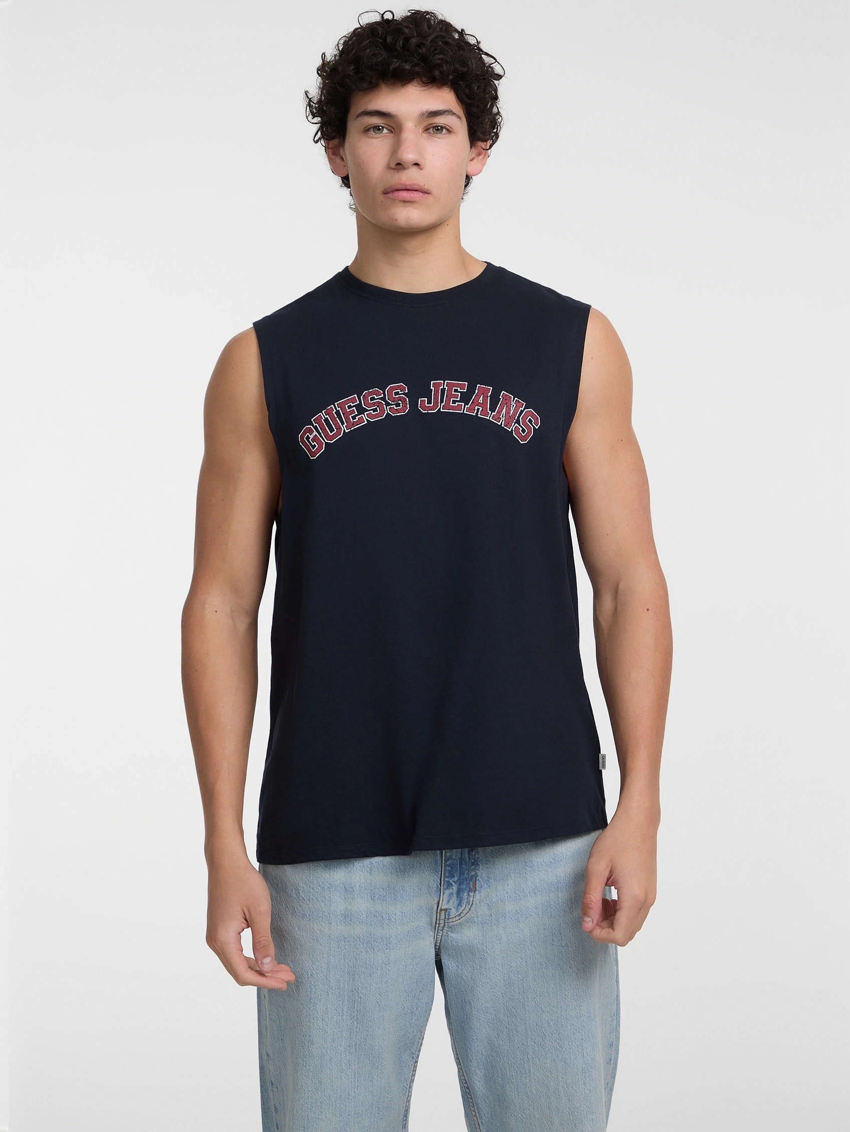 Guess Erkek Lacivert Kolej Baskılı Atlet