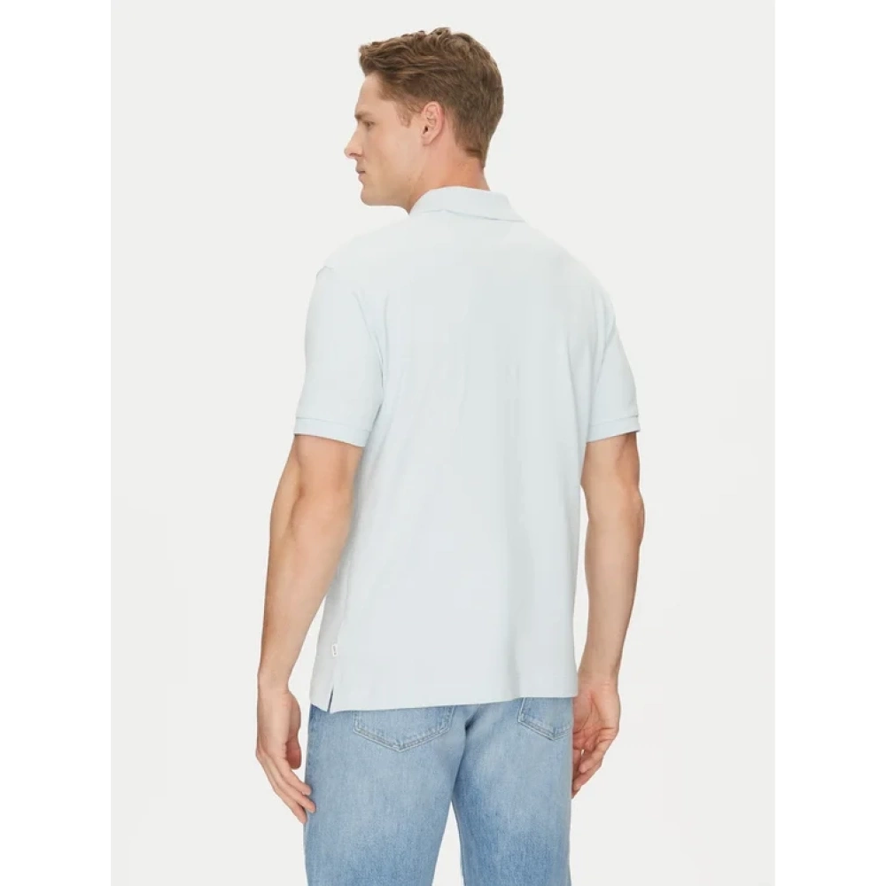 Guess Erkek Mavi Nakışlı Polo Tişört