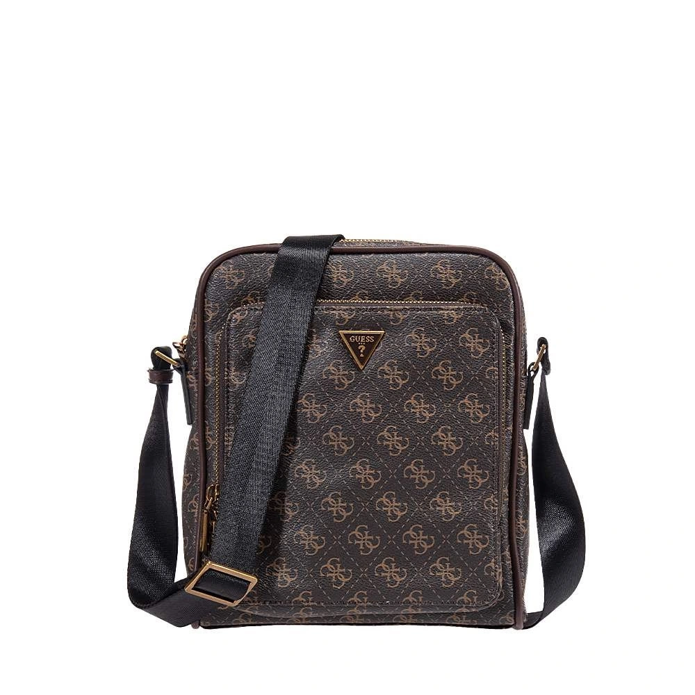 Guess Erkek Kahverengi Milano Üstten Fermuarlı Ön Cepli Cros