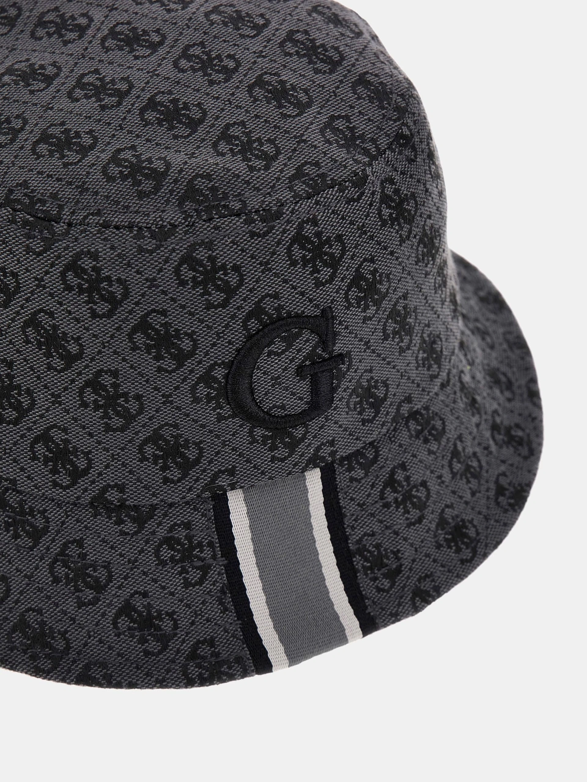 Guess Erkek Gri Amsterdam 4G Logolu Yağmur Şapkası