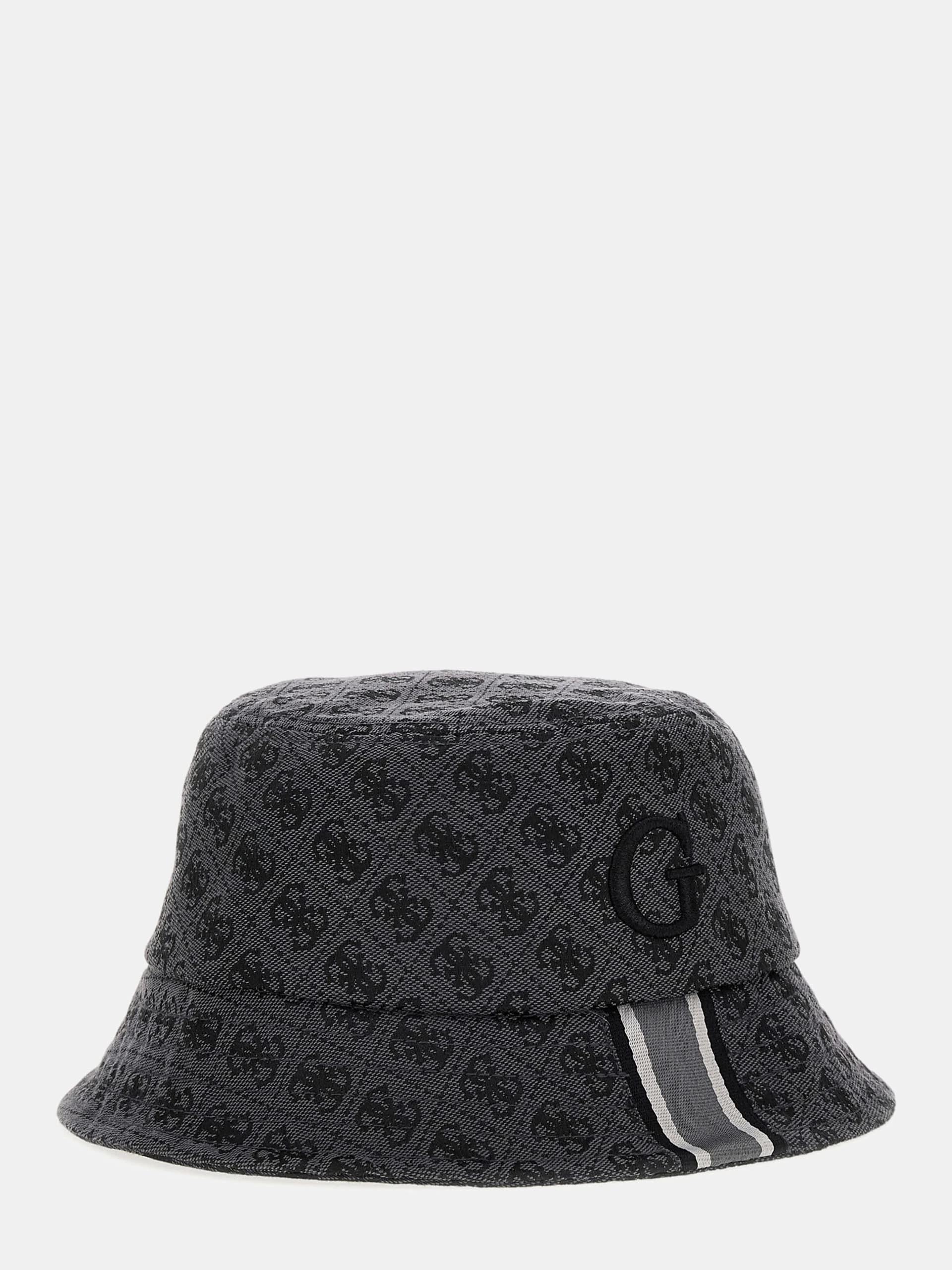 Guess Erkek Gri Amsterdam 4G Logolu Yağmur Şapkası