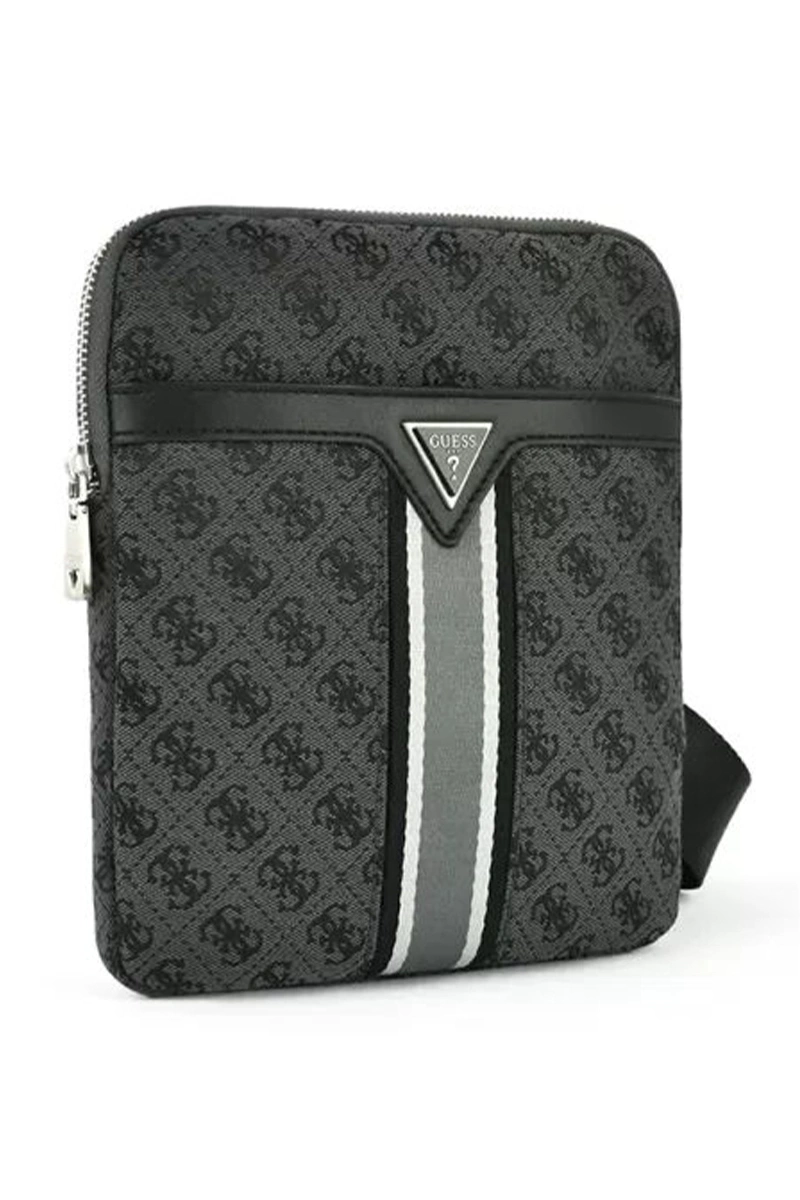 Guess Erkek Siyah Crossbag 4G Logolu Çanta