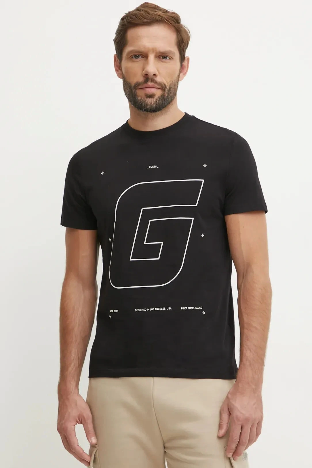 Guess Erkek Siyah  T-Shirt