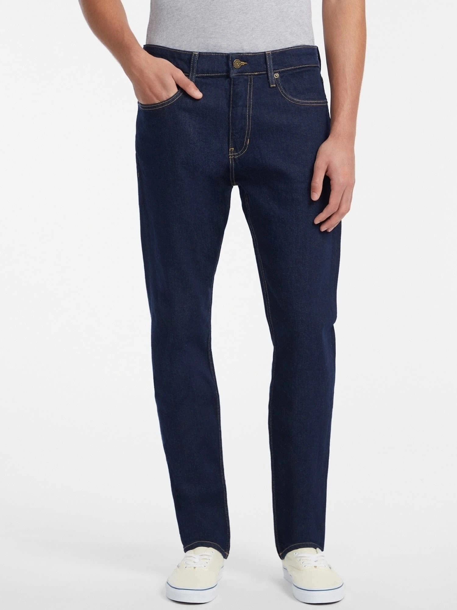 Guess Jeans Erkek G14 Normal Bel Slim Lacivert Kot Pantolon