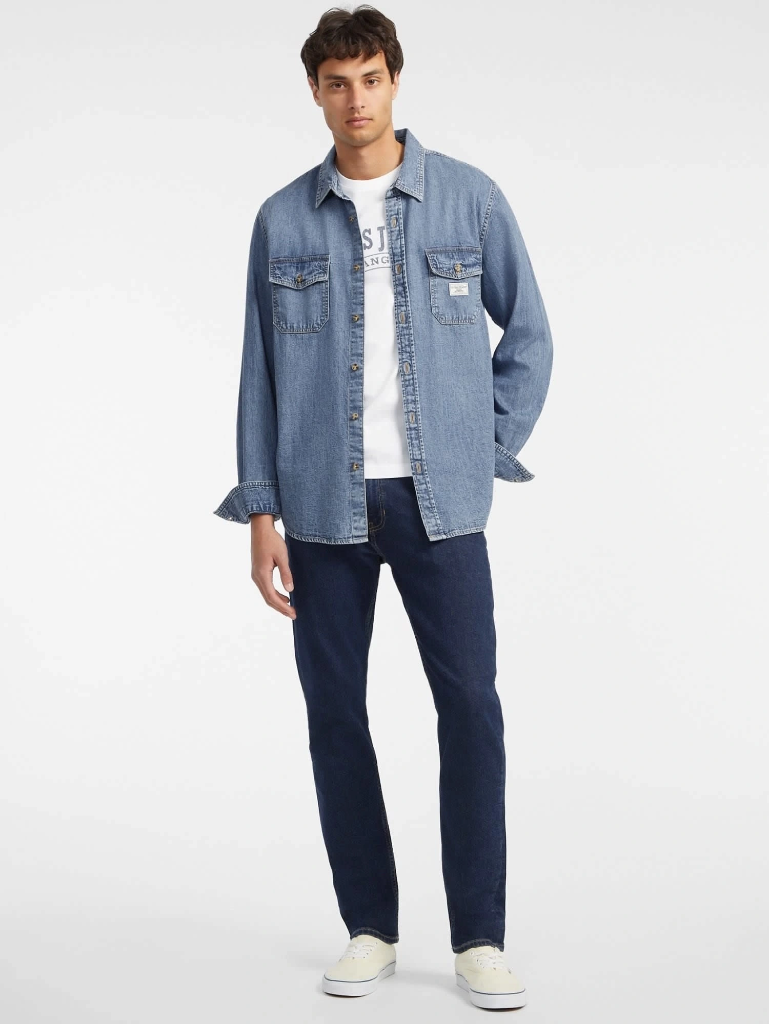 Guess Jeans Erkek G14 Slim Fit Mavi Kot Pantolon