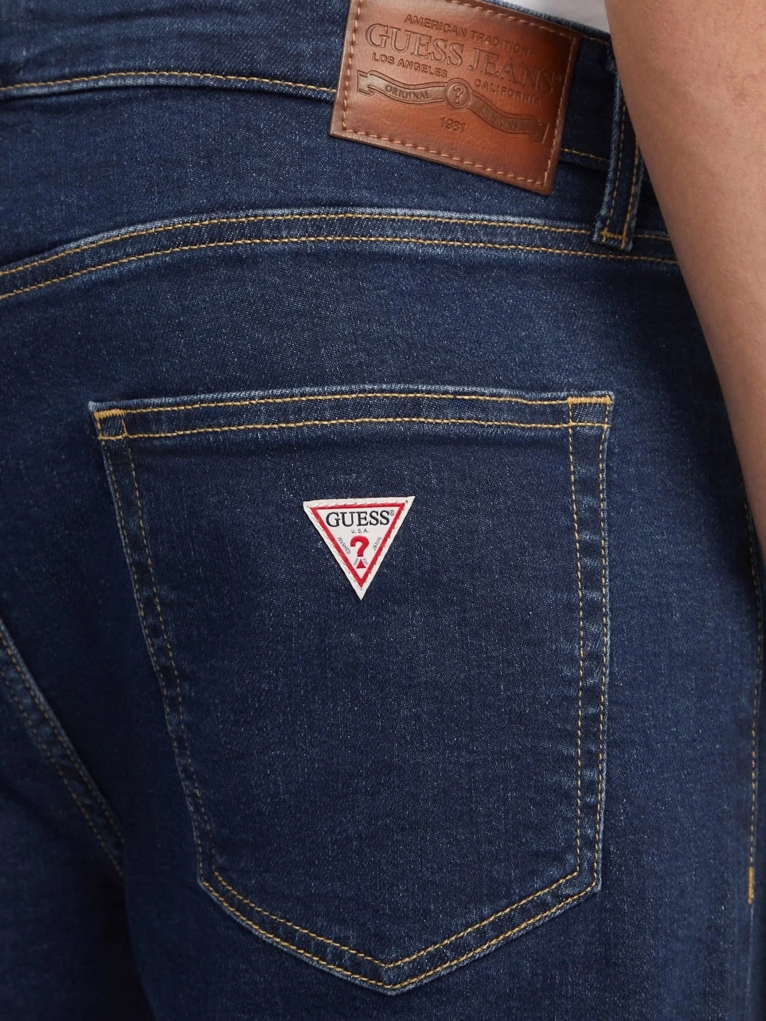 Guess Jeans Erkek G14 Slim Fit Mavi Kot Pantolon