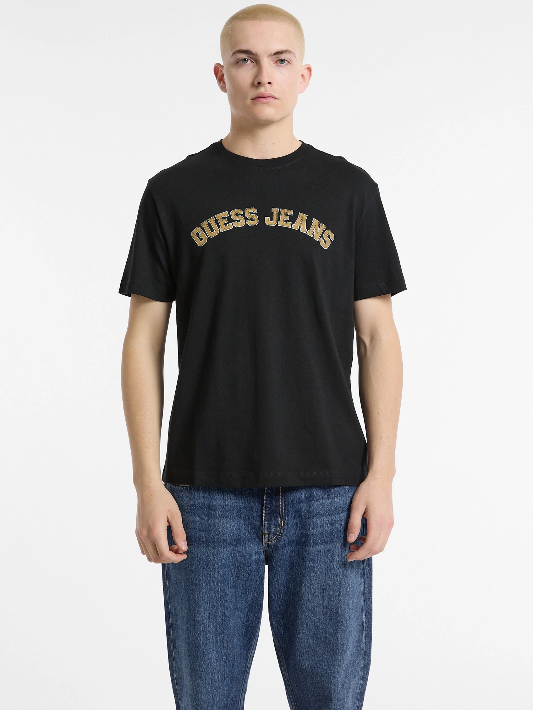 Guess Jeans Erkek Siyah T-shirt