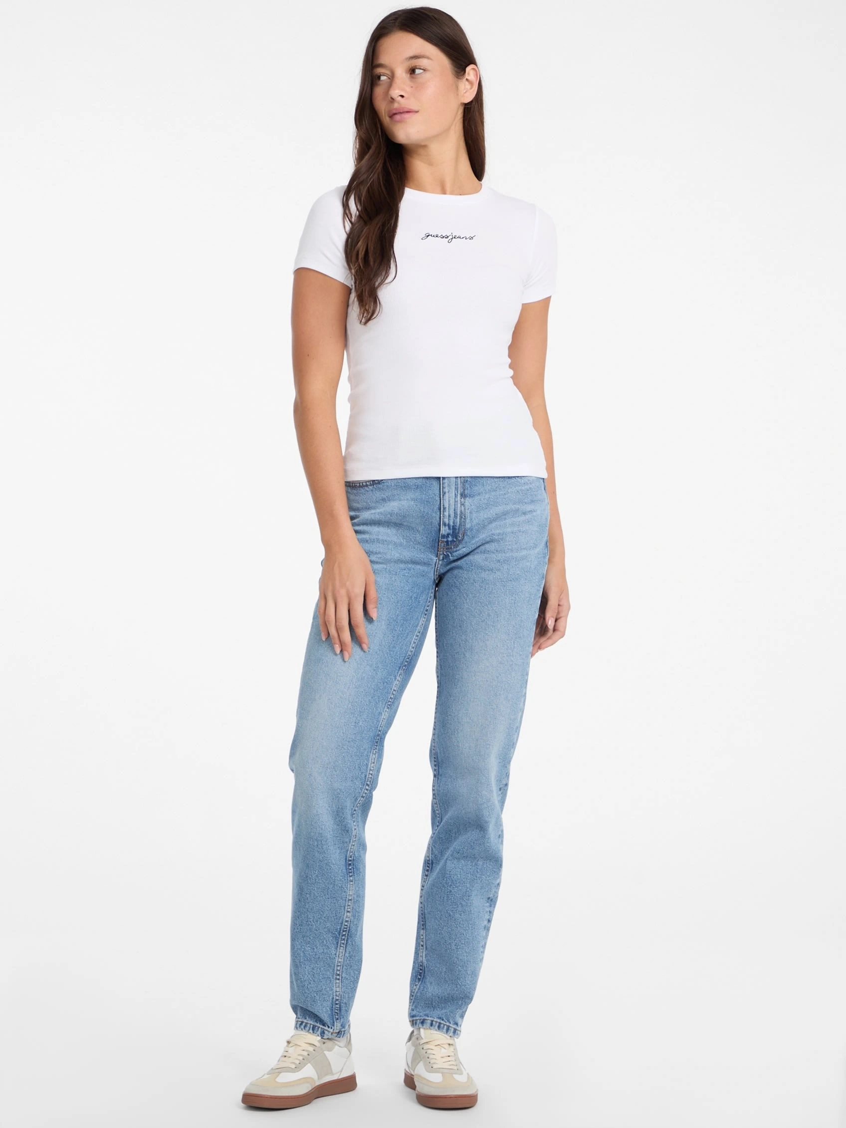 Guess  Jeans Kadın  Açık Mavi G06 Mom Jean Pantolon