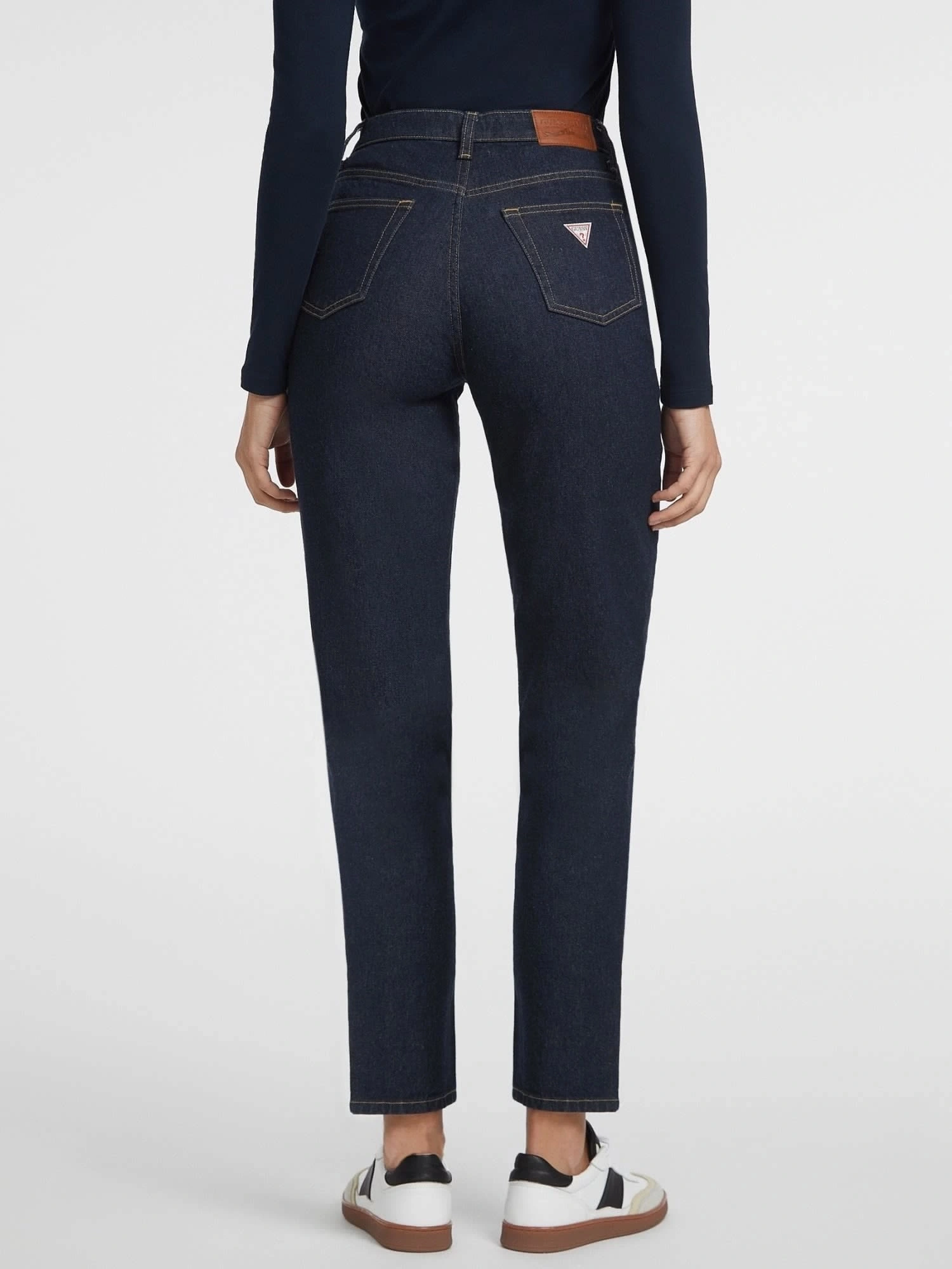 Guess Jeans Kadın G06 Mom Jean Siyah Kot Pantolon