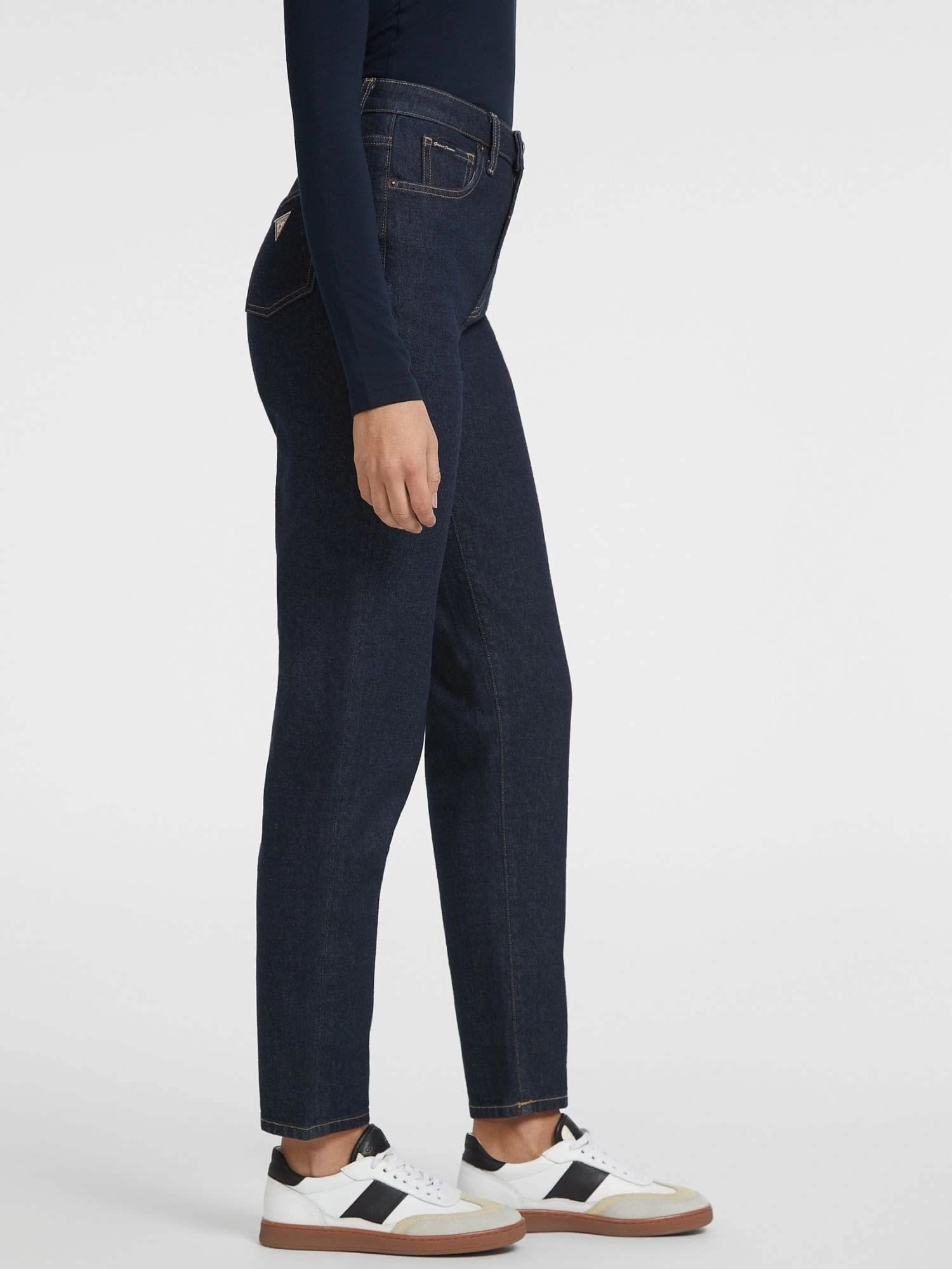 Guess Jeans Kadın G06 Mom Jean Siyah Kot Pantolon