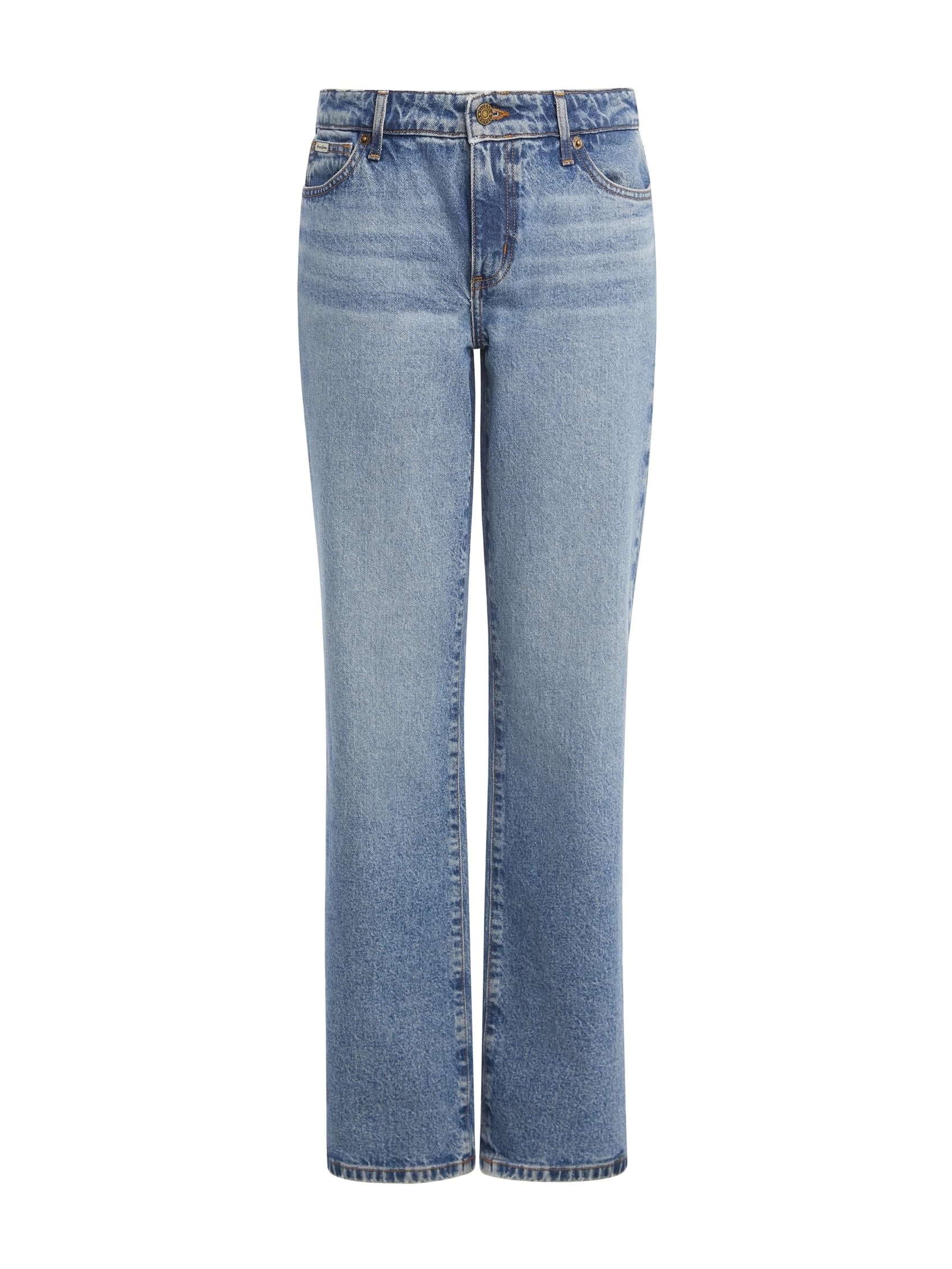 Guess Jeans Kadın G08 Straight Kesim Mavi Kot Pantolon