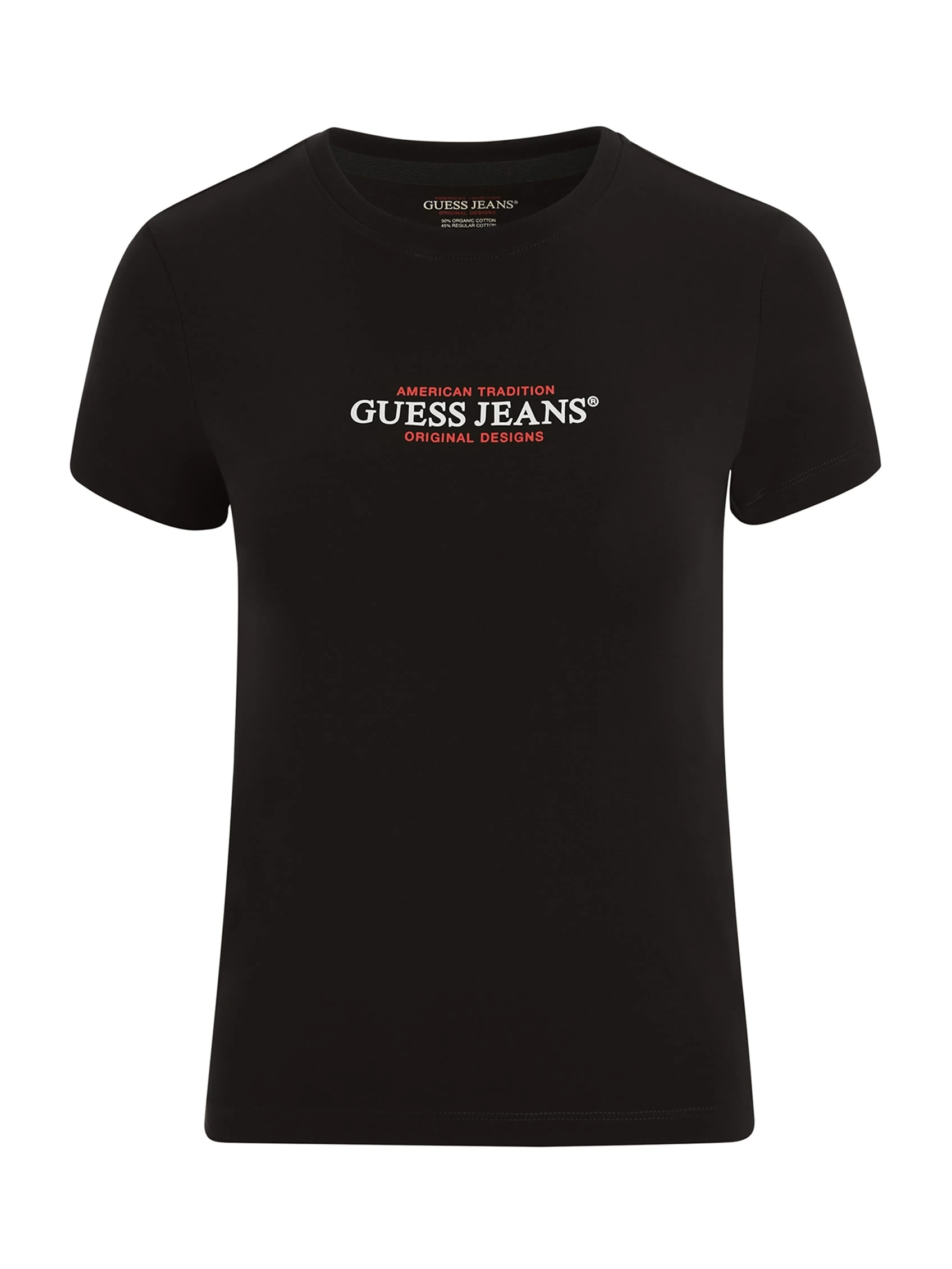 Guess Jeans Kadın Slim Mini Siyah T-Shirt