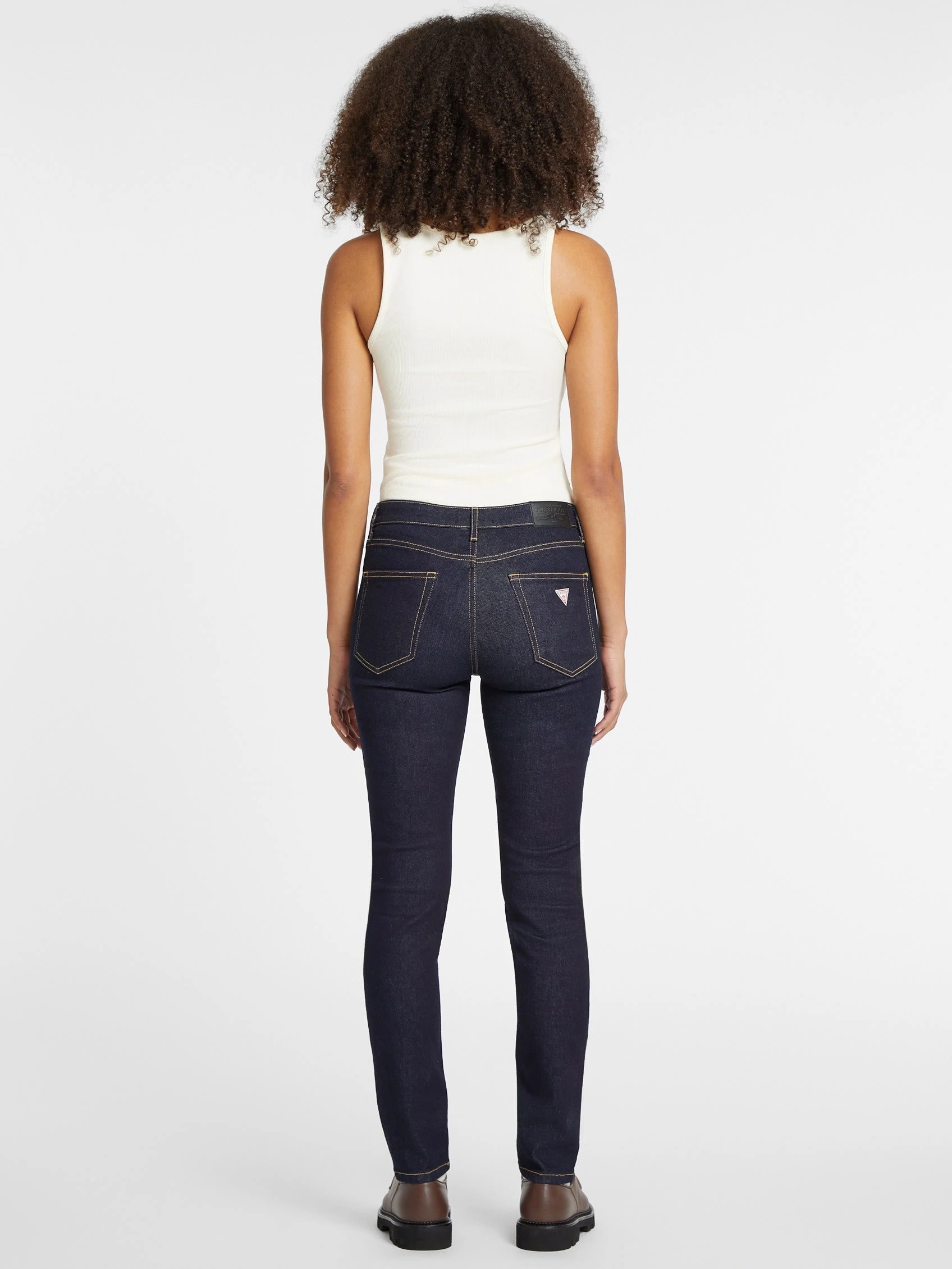 GUESS JEANS Kadın Yüksek Bel Skinny Denim Pantolon