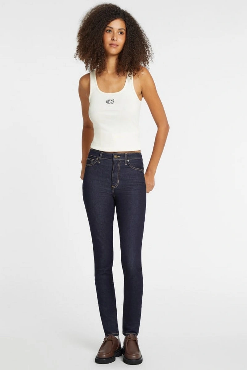 GUESS JEANS Kadın Yüksek Bel Skinny Denim Pantolon