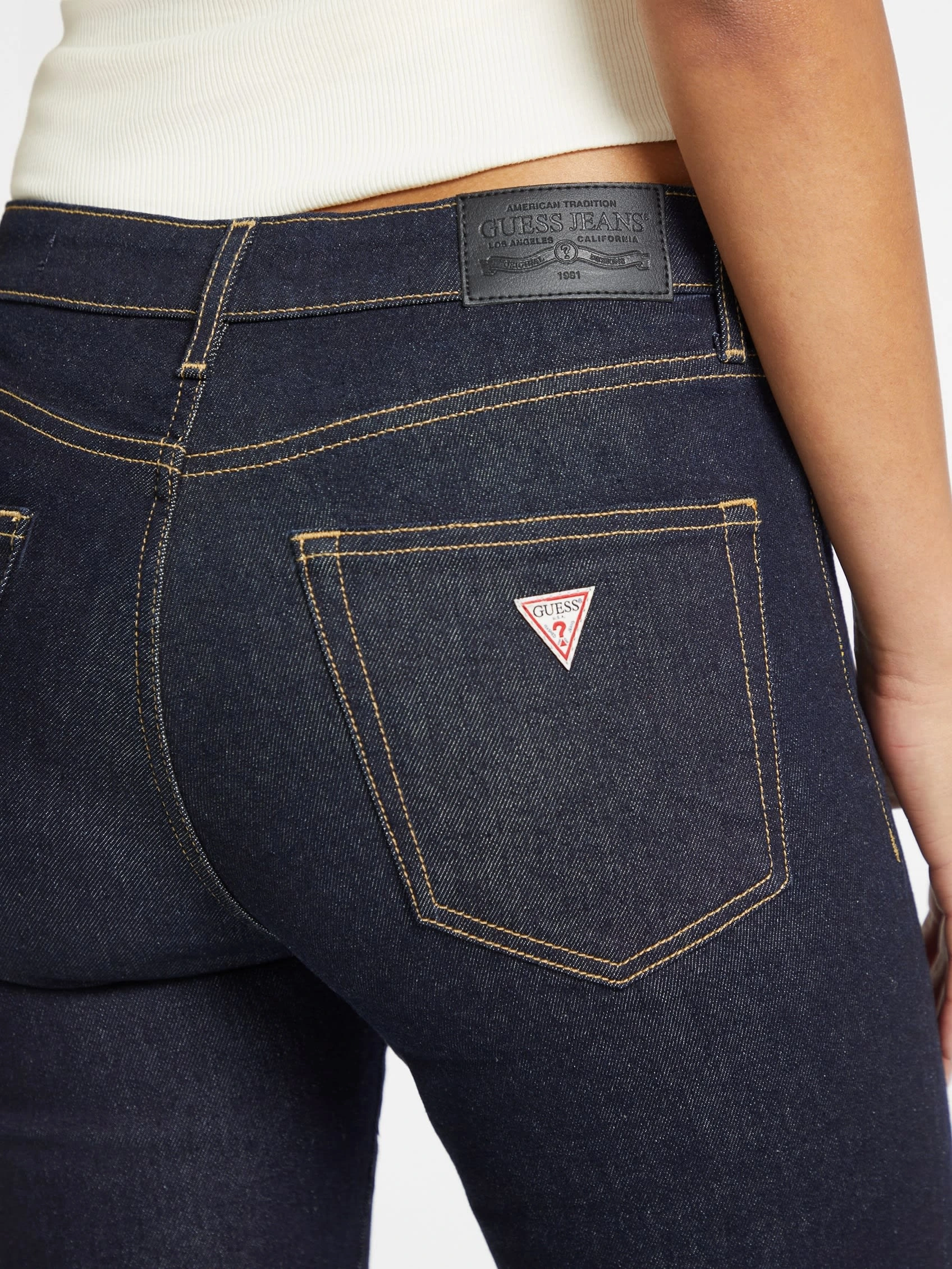 GUESS JEANS Kadın Yüksek Bel Skinny Denim Pantolon