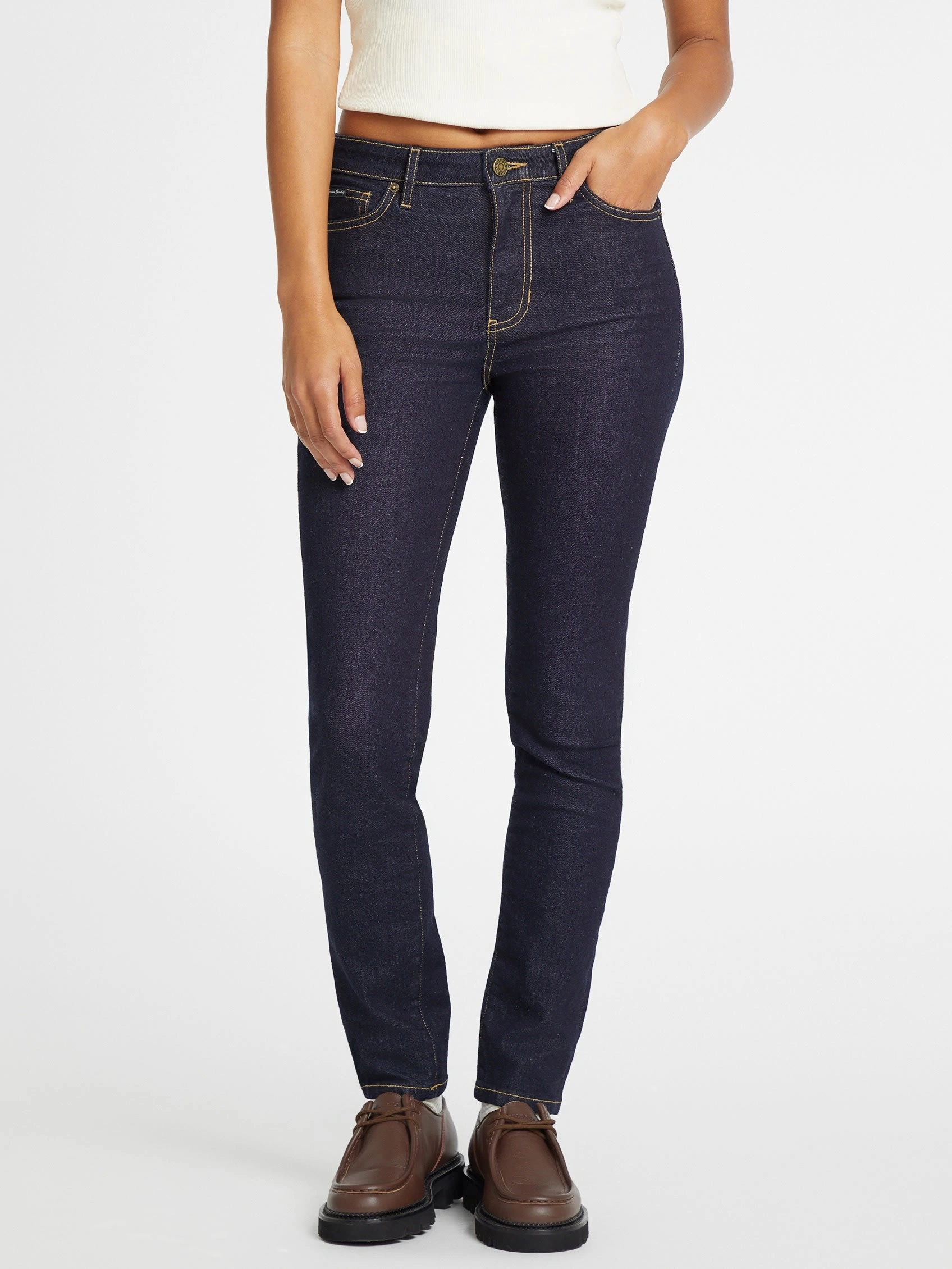 GUESS JEANS Kadın Yüksek Bel Skinny Denim Pantolon