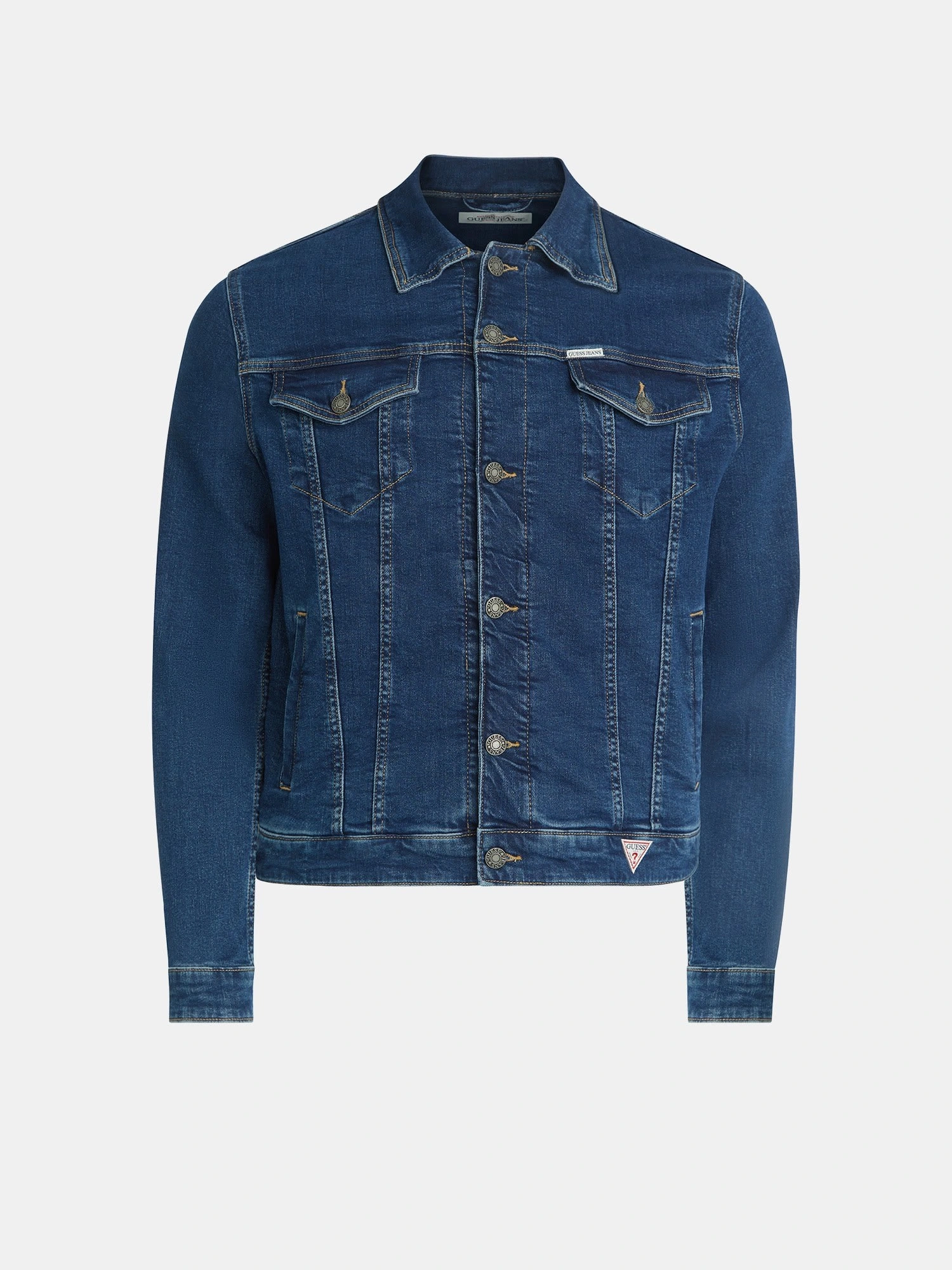 Guess  Jeans Mavi  Erkek Slim Fit  Trucker Ceket
