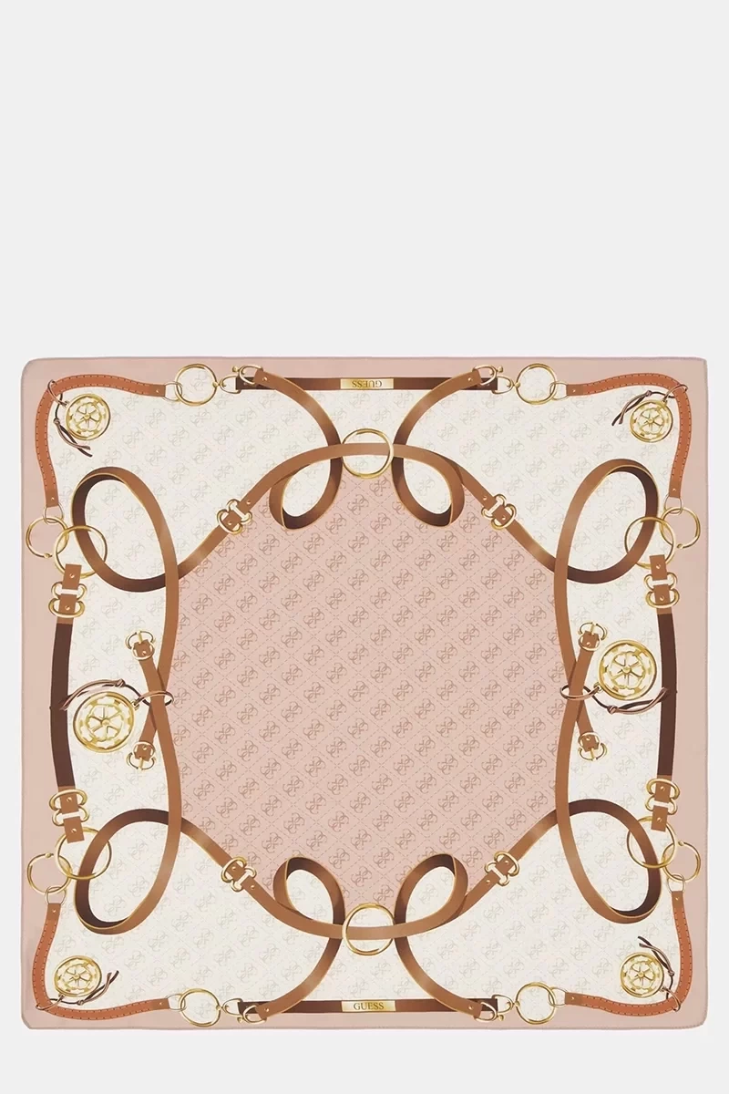 Guess Kadın 4G Logolu Eşarp Anahtarlık Kutu Seti