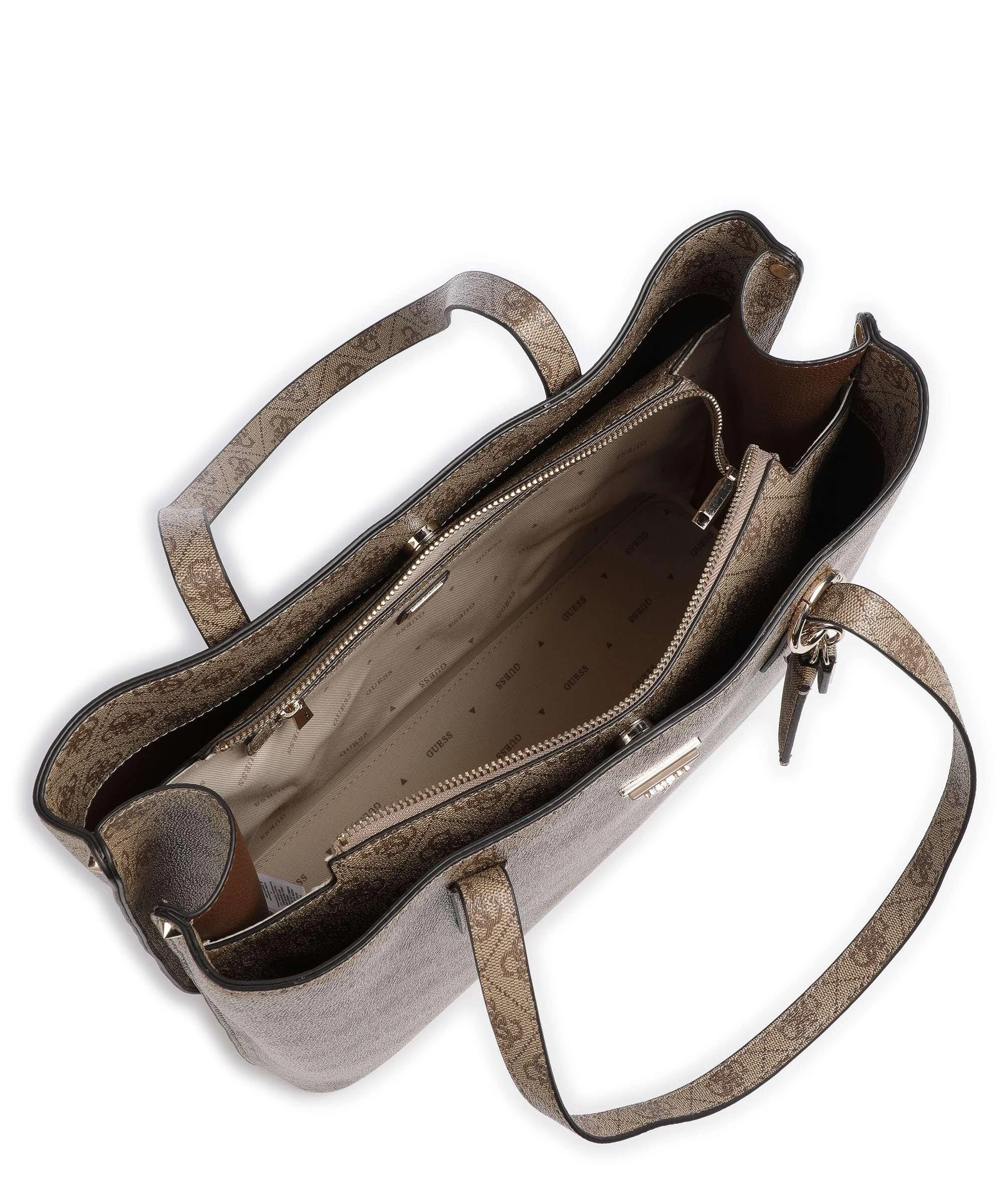 Guess Kadın Kahverengi Meridian Girlfriend Tote Çanta