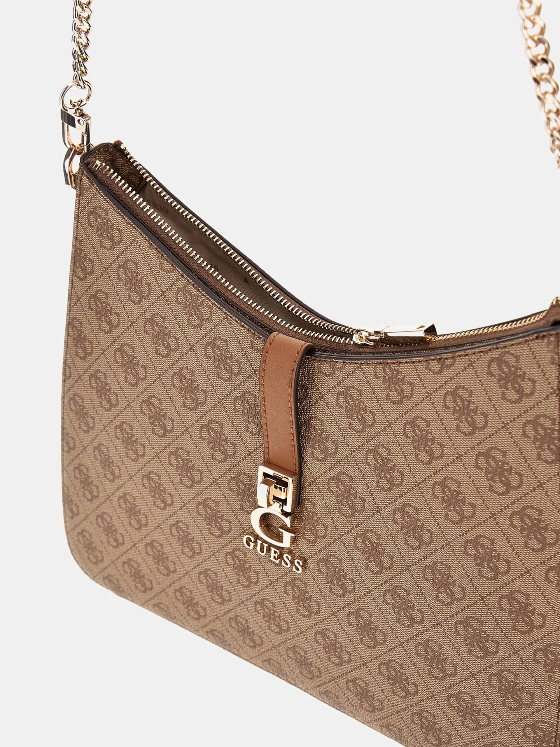 Guess Kadın Kahverengi Zamira Hobo Omuz Çantası