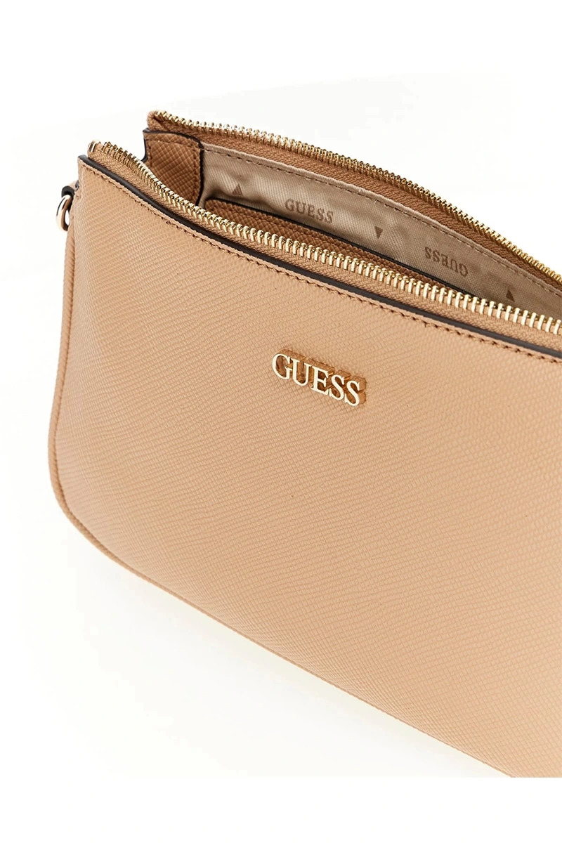 Guess Kadın Bej Noelle Çift Kılıflı Crossbody Çanta