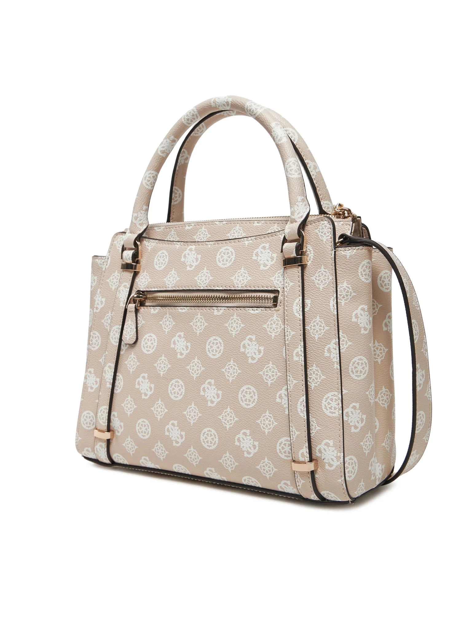 Guess Kadın Bej Rengi Eco Erica İki Bölmeli Satchel Çanta