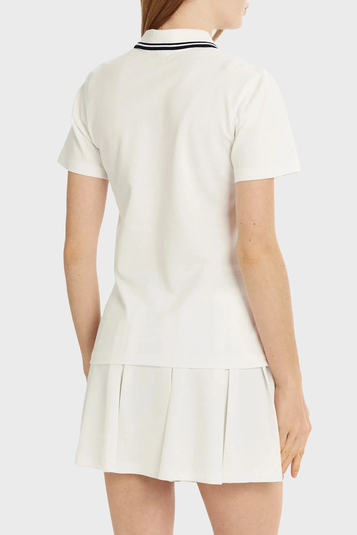 Guess Kadın Beyaz Amaryllis Polo Yaka Tişört