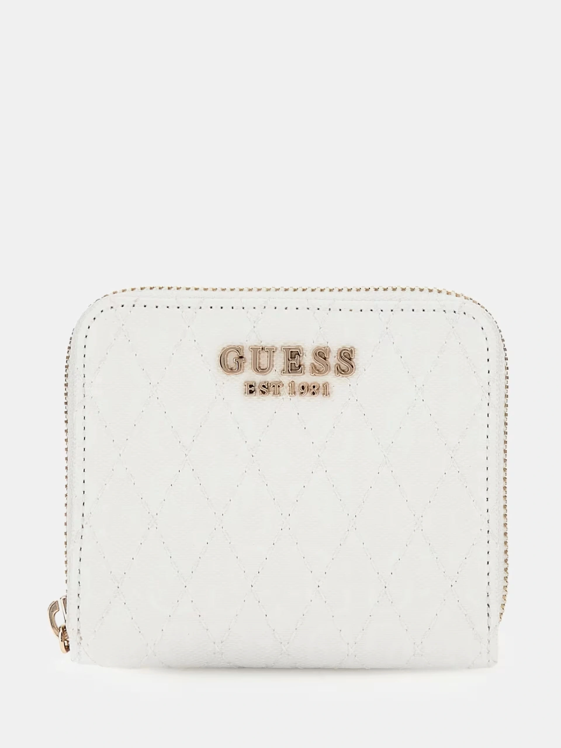 Guess Kadın Beyaz Betula Küçük Fermuarlı Cüzdan