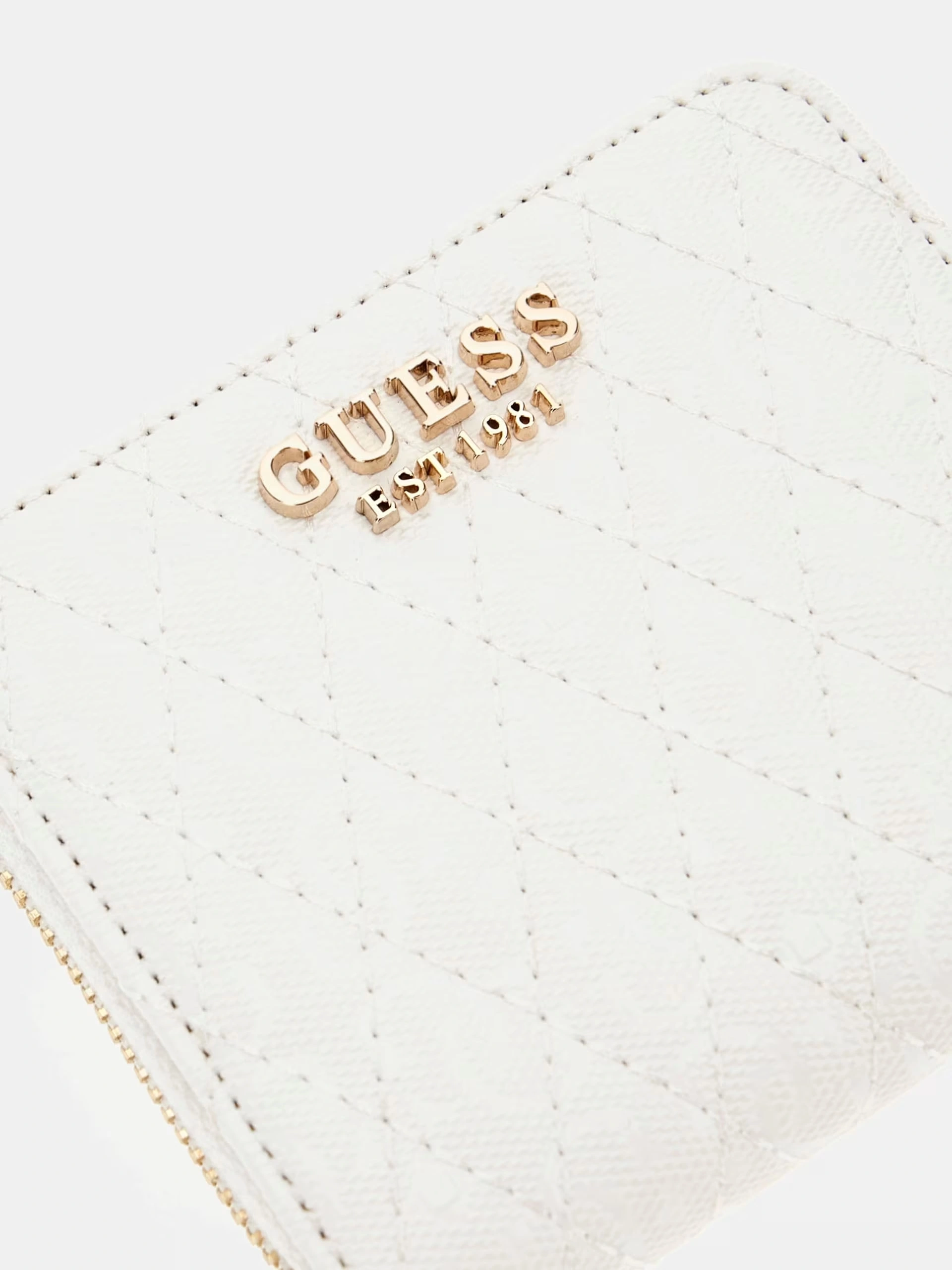 Guess Kadın Beyaz Betula Küçük Fermuarlı Cüzdan