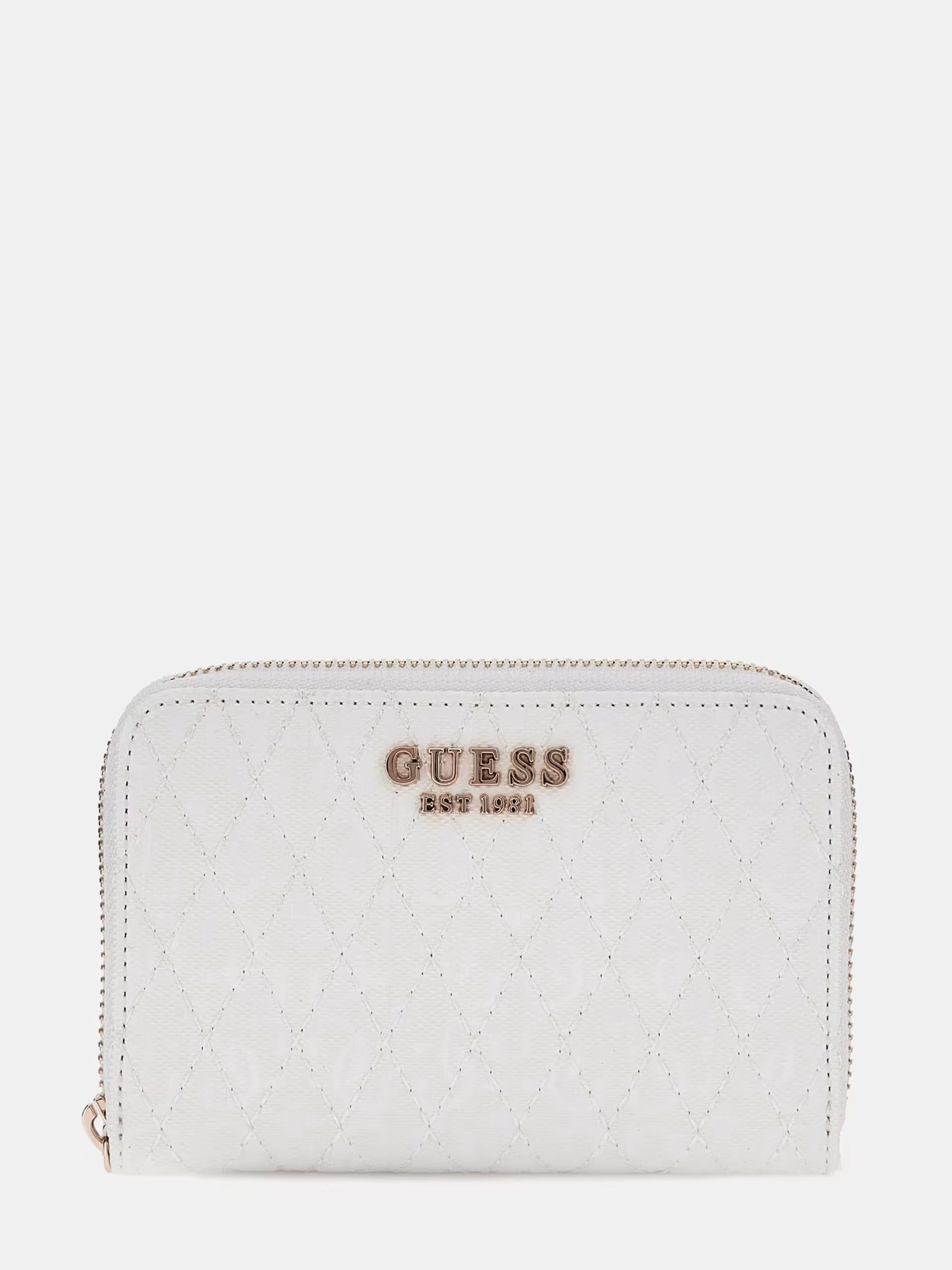Guess Kadın Beyaz Betula Orta Boy Fermuarlı Cüzdan