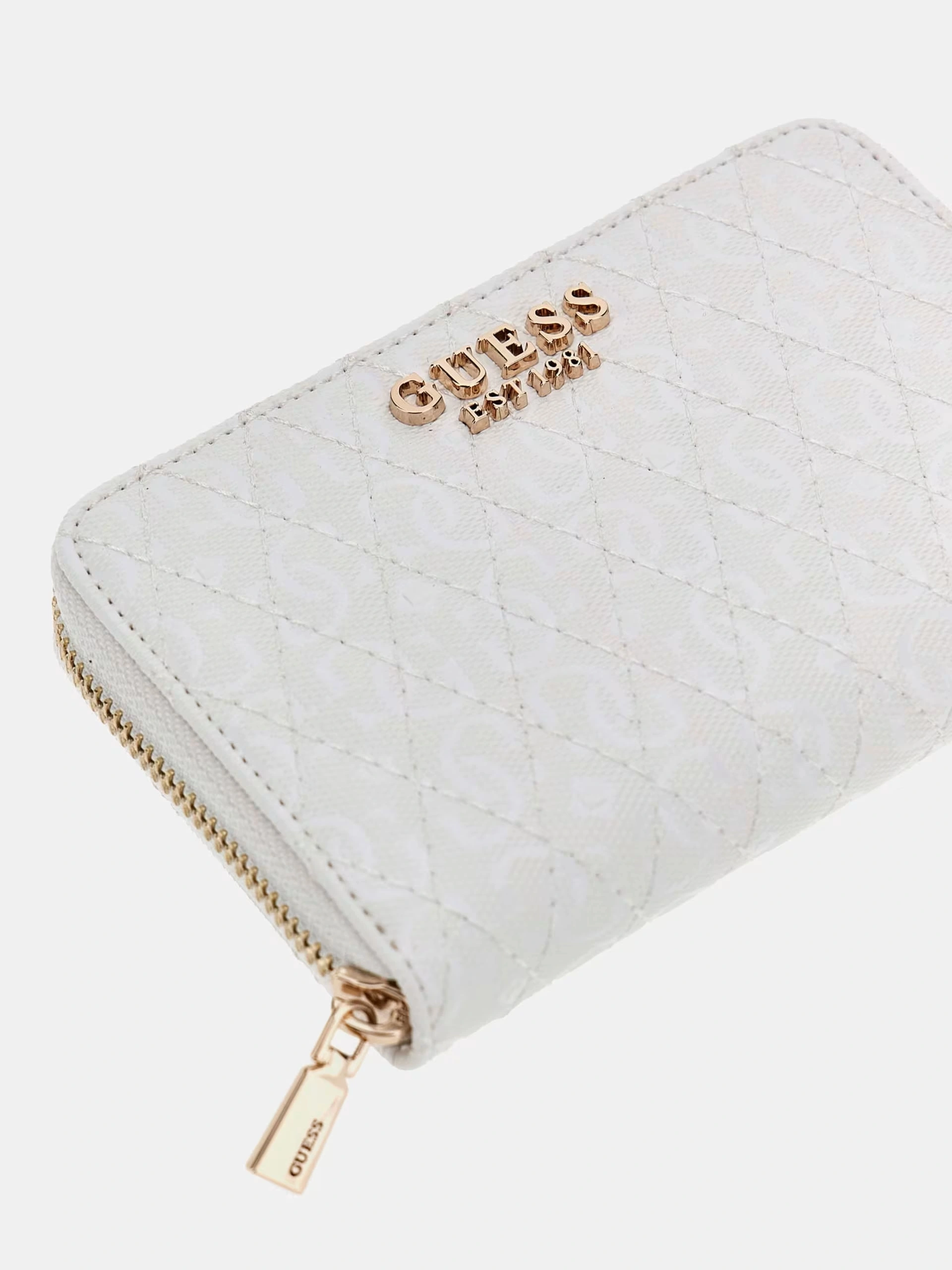 Guess Kadın Beyaz Betula Orta Boy Fermuarlı Cüzdan
