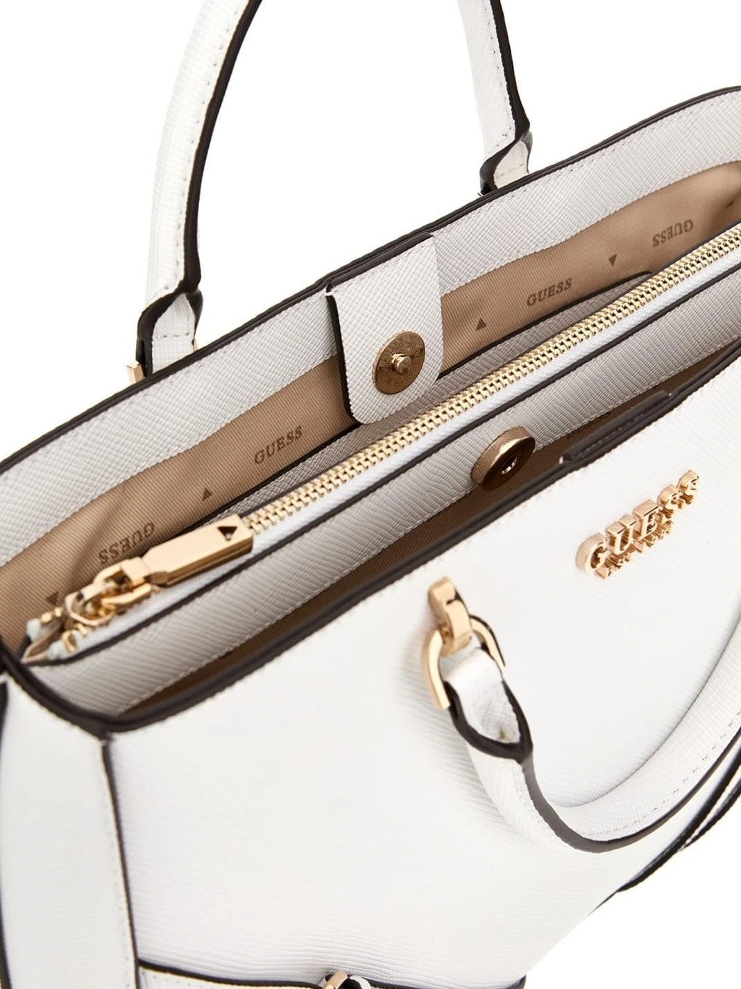 Guess Kadın Beyaz Bramina Girlfriend Satchel Çanta