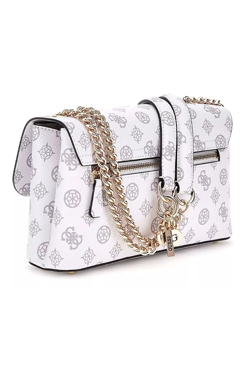 Guess Kadın Beyaz Eco Erica Dönüştürülebilir Flap Crossbody