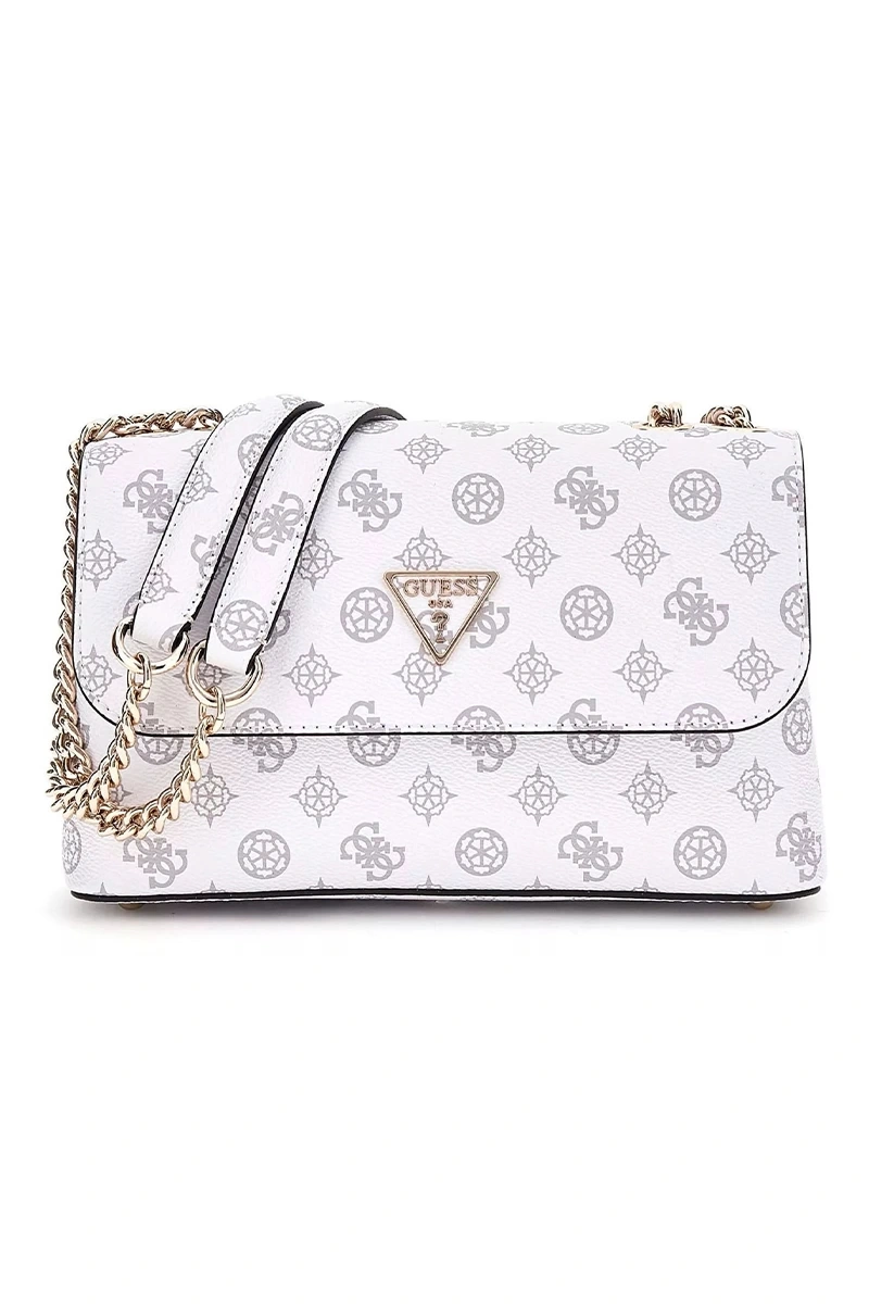 Guess Kadın Beyaz Eco Erica Dönüştürülebilir Flap Crossbody