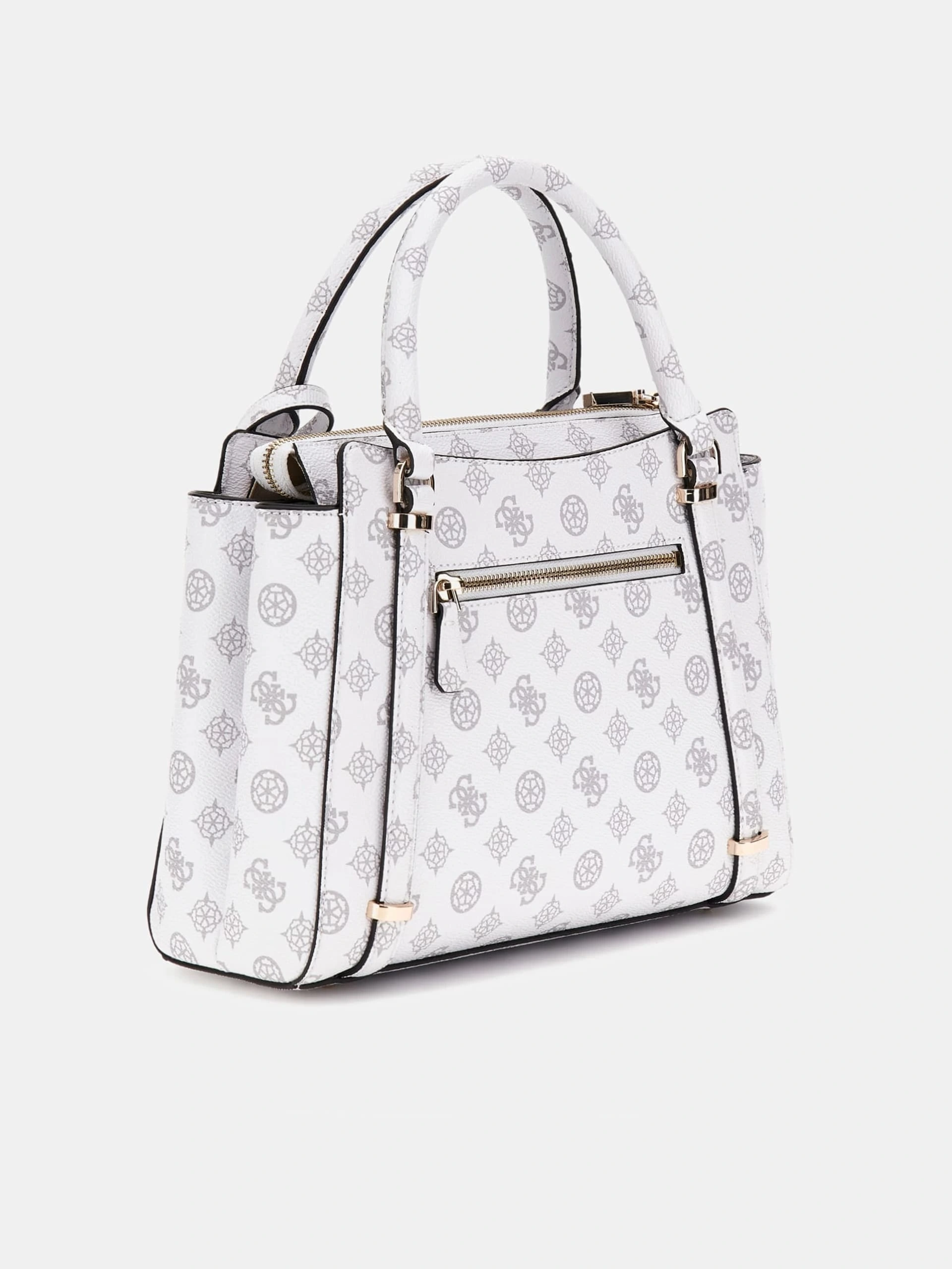 Guess Kadın Beyaz Eco Erica İki Bölmeli Satchel Çanta