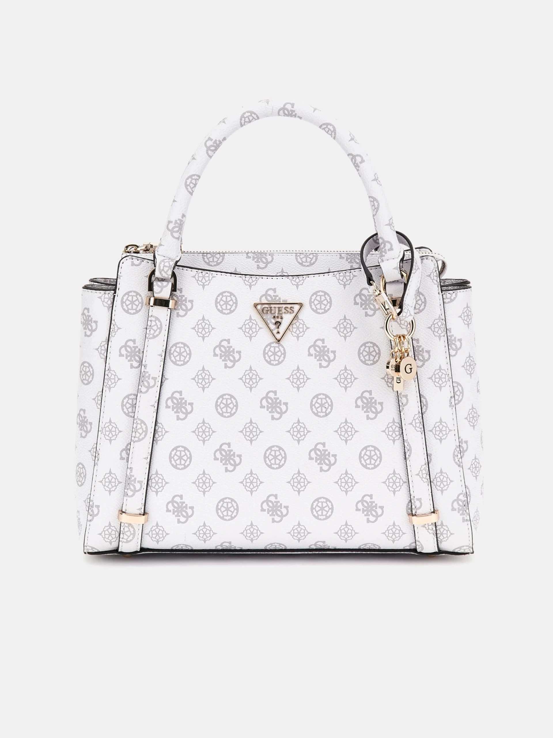 Guess Kadın Beyaz Eco Erica İki Bölmeli Satchel Çanta