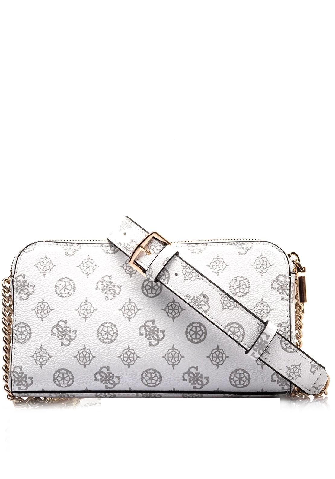 Guess Kadın Beyaz Eco Erica Logolu Crossbody Çanta