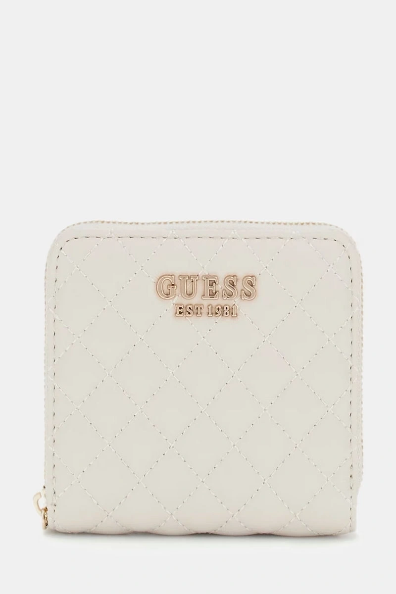 Guess Kadın Beyaz Eco Rianee Kapitoneli Cüzdan