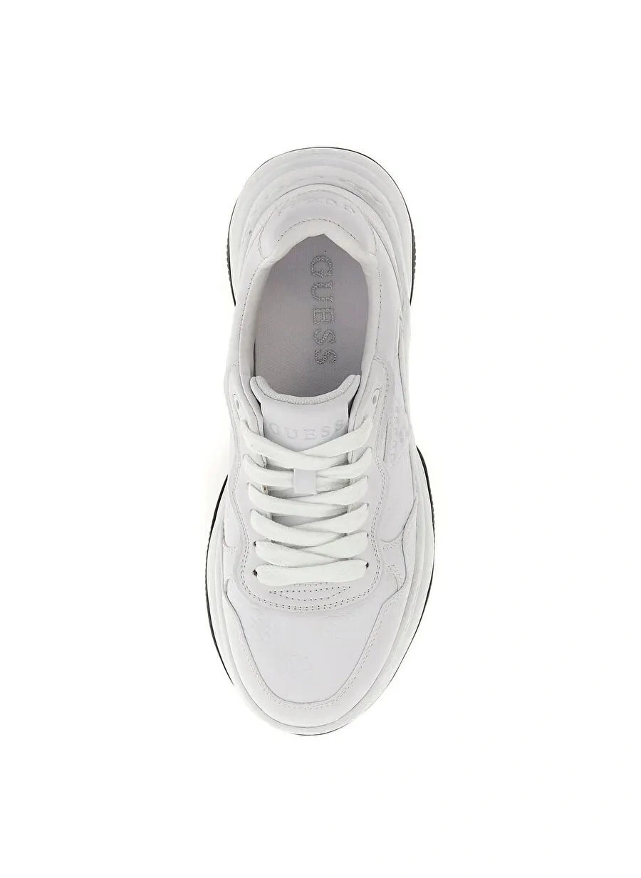 Guess Kadın Beyaz Hapyy 4G Ve Peony Logolu  Sneaker