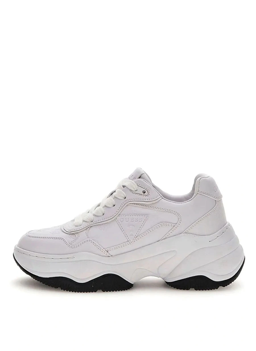 Guess Kadın Beyaz Hapyy 4G Ve Peony Logolu  Sneaker