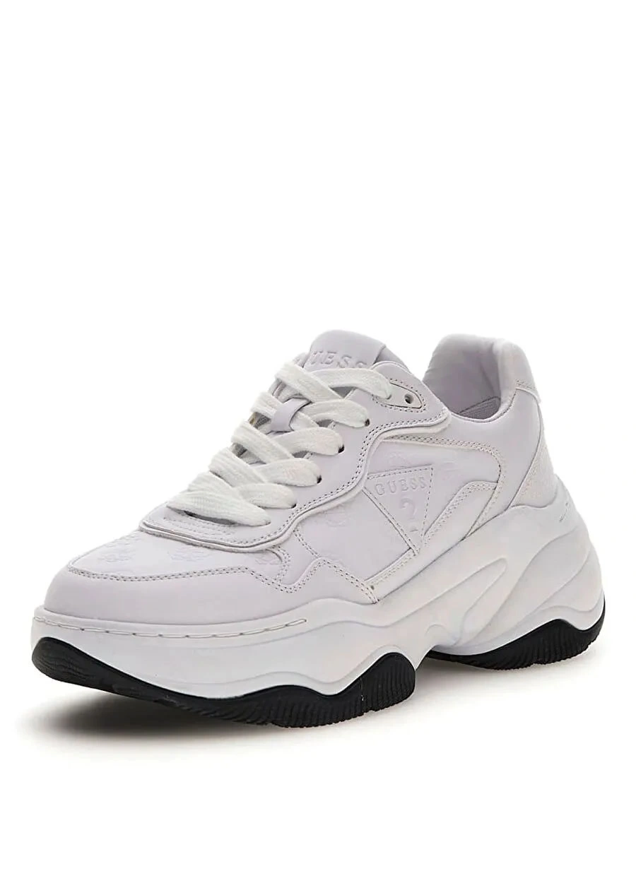 Guess Kadın Beyaz Hapyy 4G Ve Peony Logolu  Sneaker
