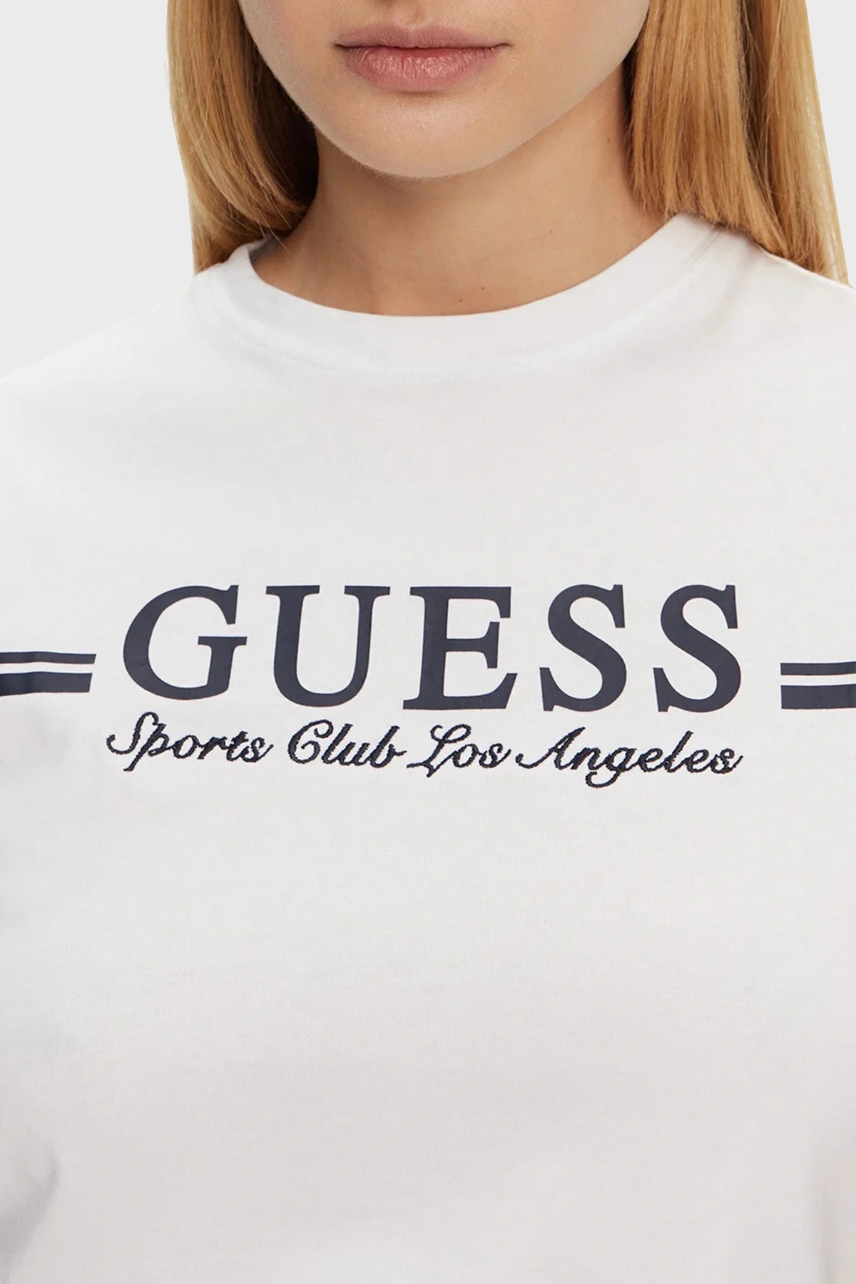 Guess Kadın Beyaz Kısa Kollu Tişört