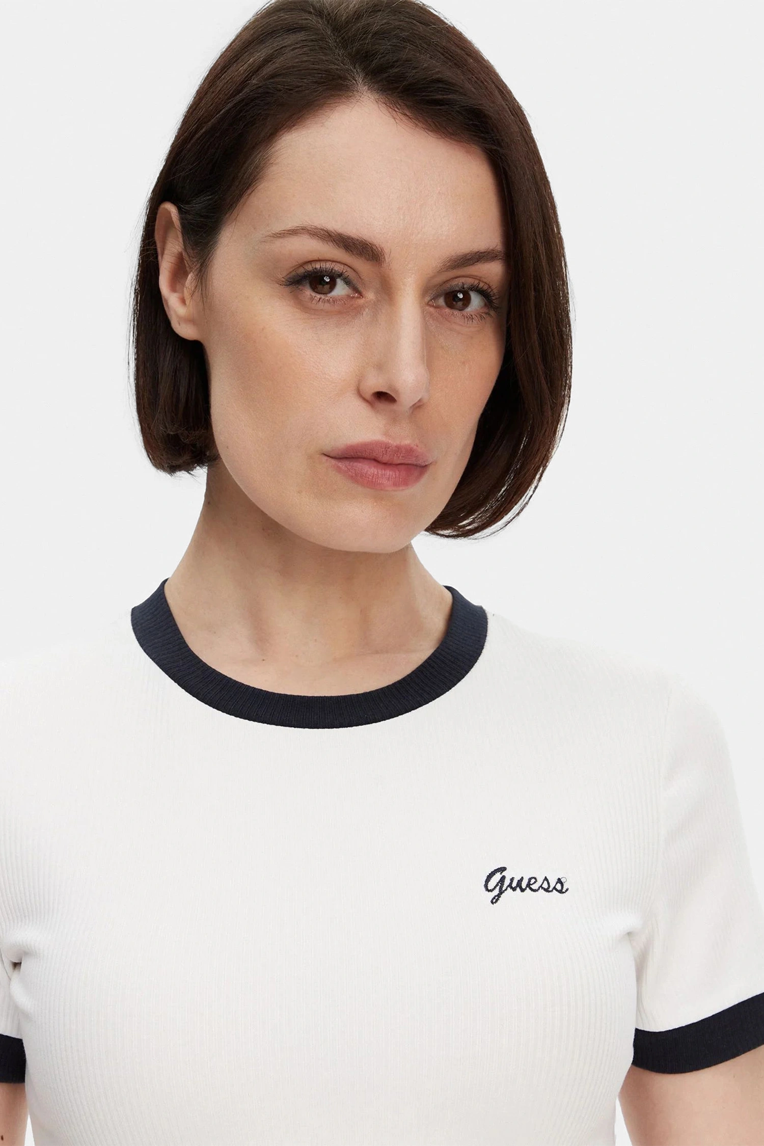 Guess Kadın Beyaz Marigold Ribana Tişört