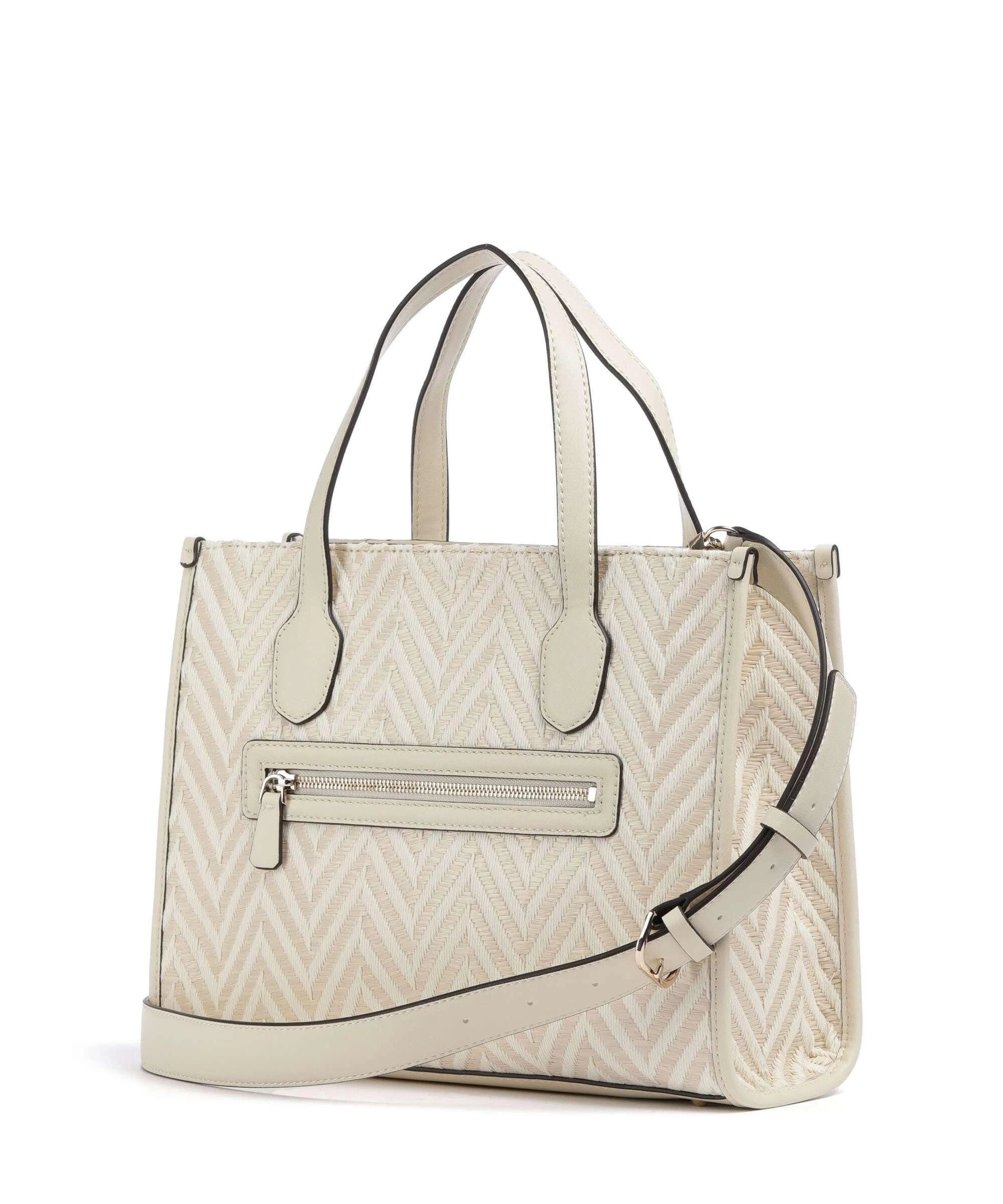 Guess Kadın Beyaz Silvana İki Bölmeli Tote Çanta