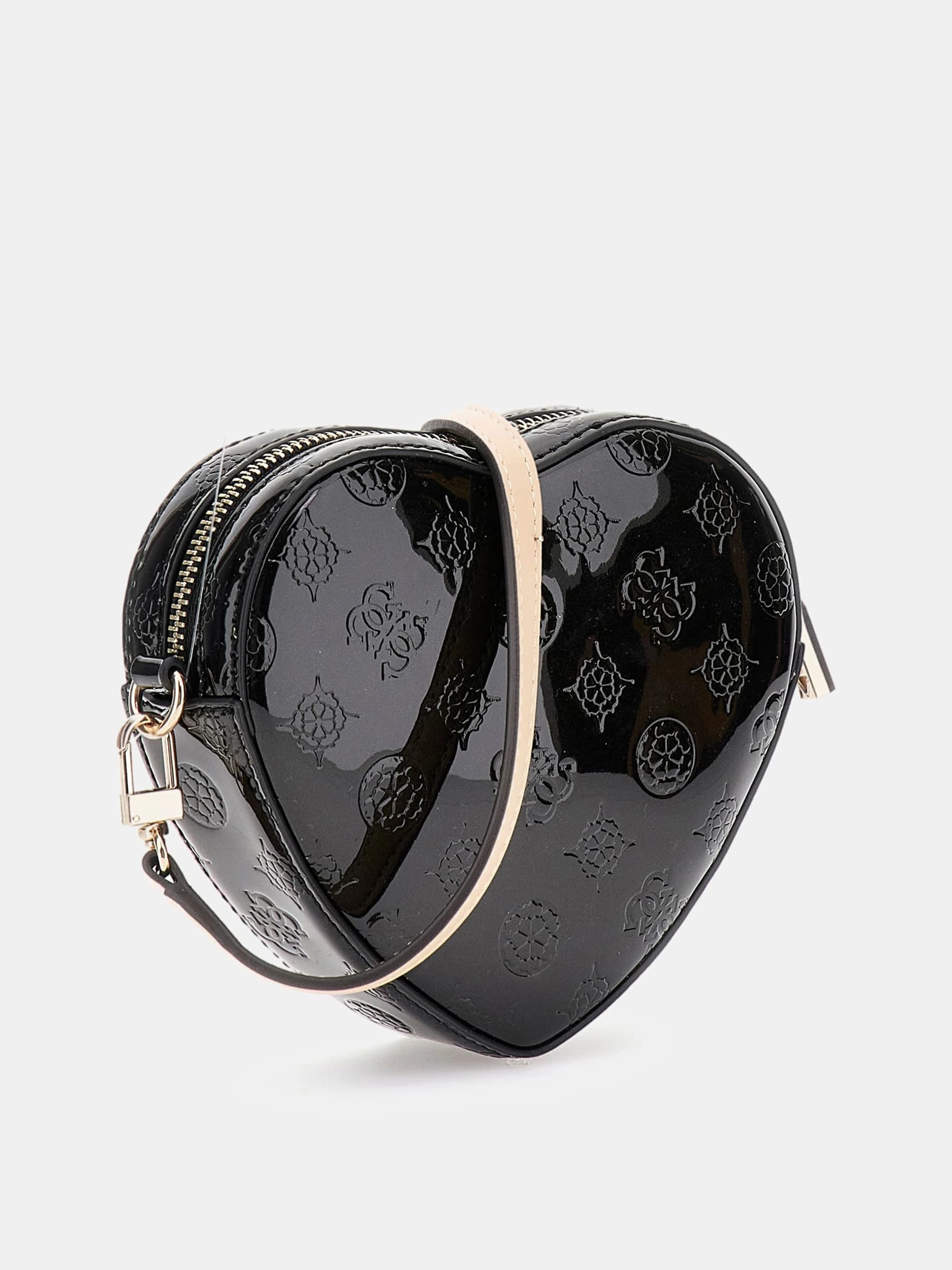 Guess Kadın Siyah Arnela Mini Kalp Çanta