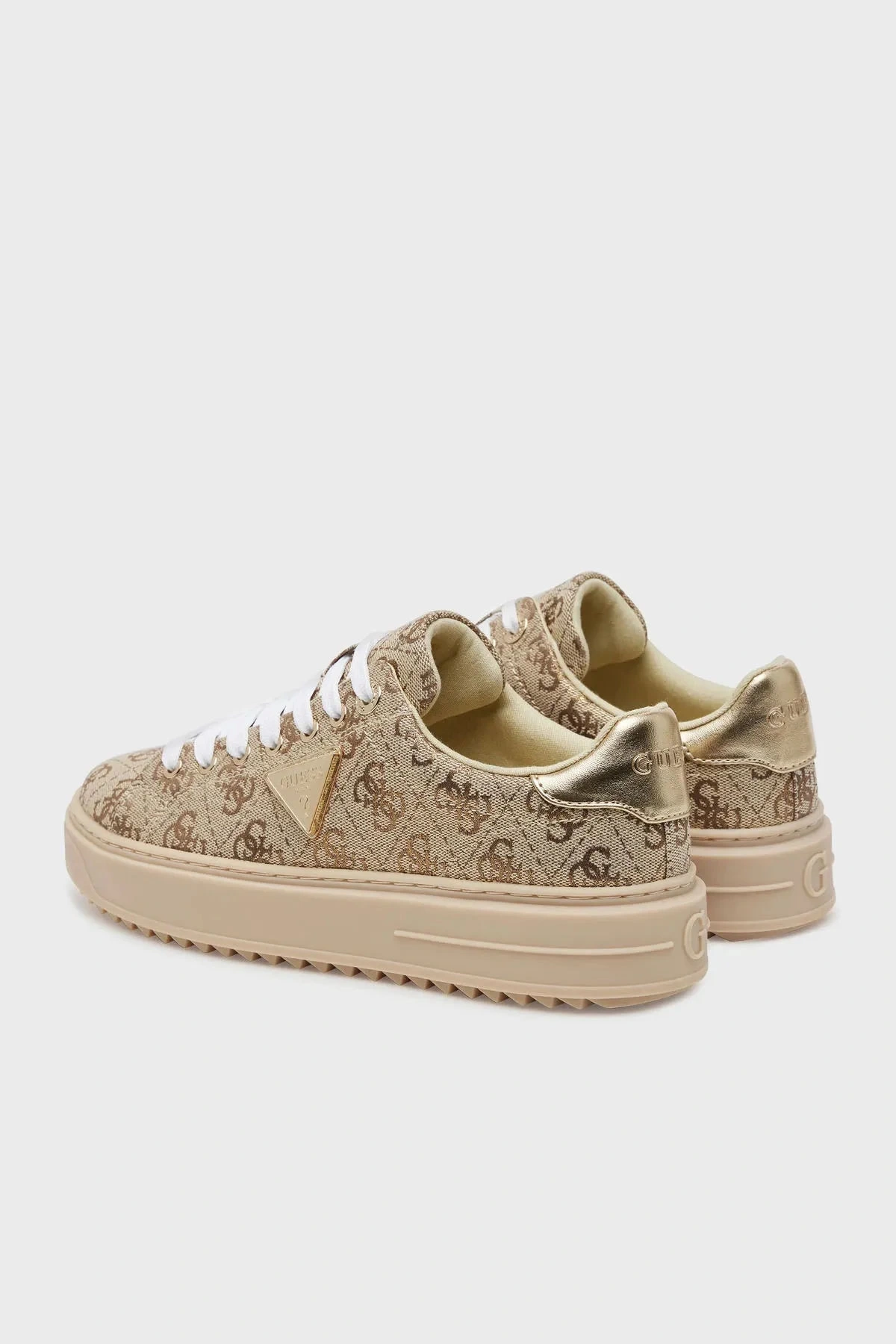 Guess Kadın Denesa 4G Logolu Sarı Sneaker