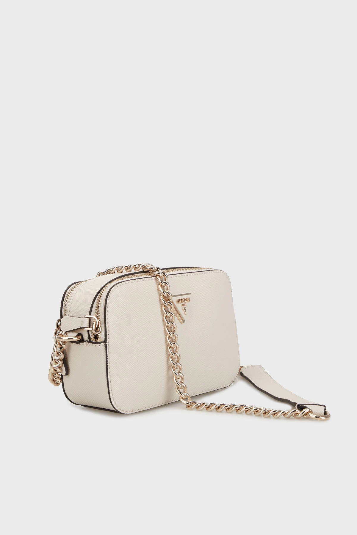 Guess Kadın Ekru Noelle Crossbody Kamera Çanta